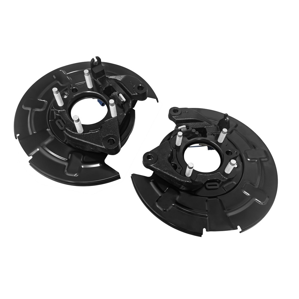 Rear Left & Right Black Brake Backing Plate Dust Shield for 2012-2020 Ford F-150