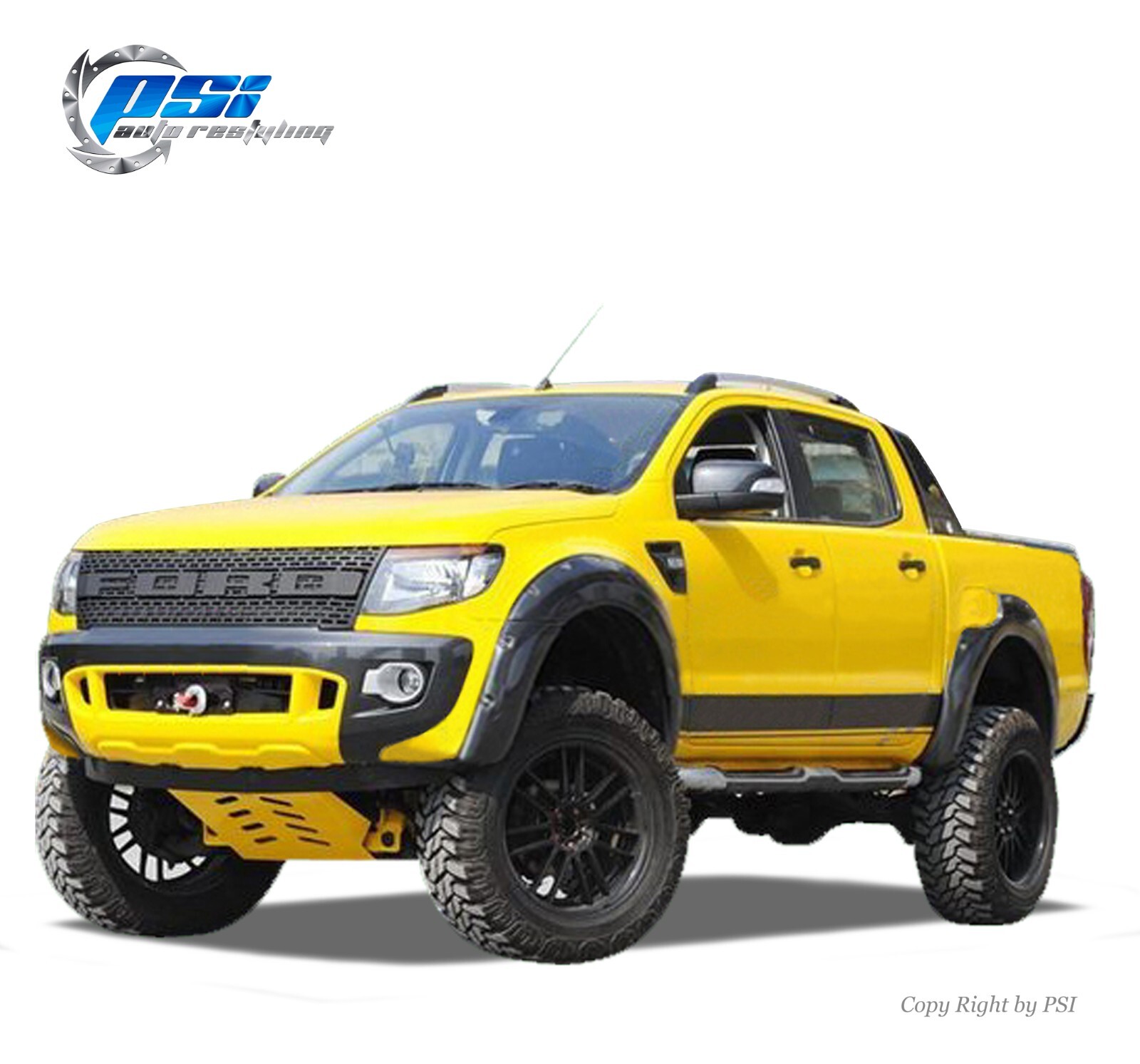 Fender Flares Pocket Bolt Fits Ford Ranger T6 2011-2018 Paintable Finish