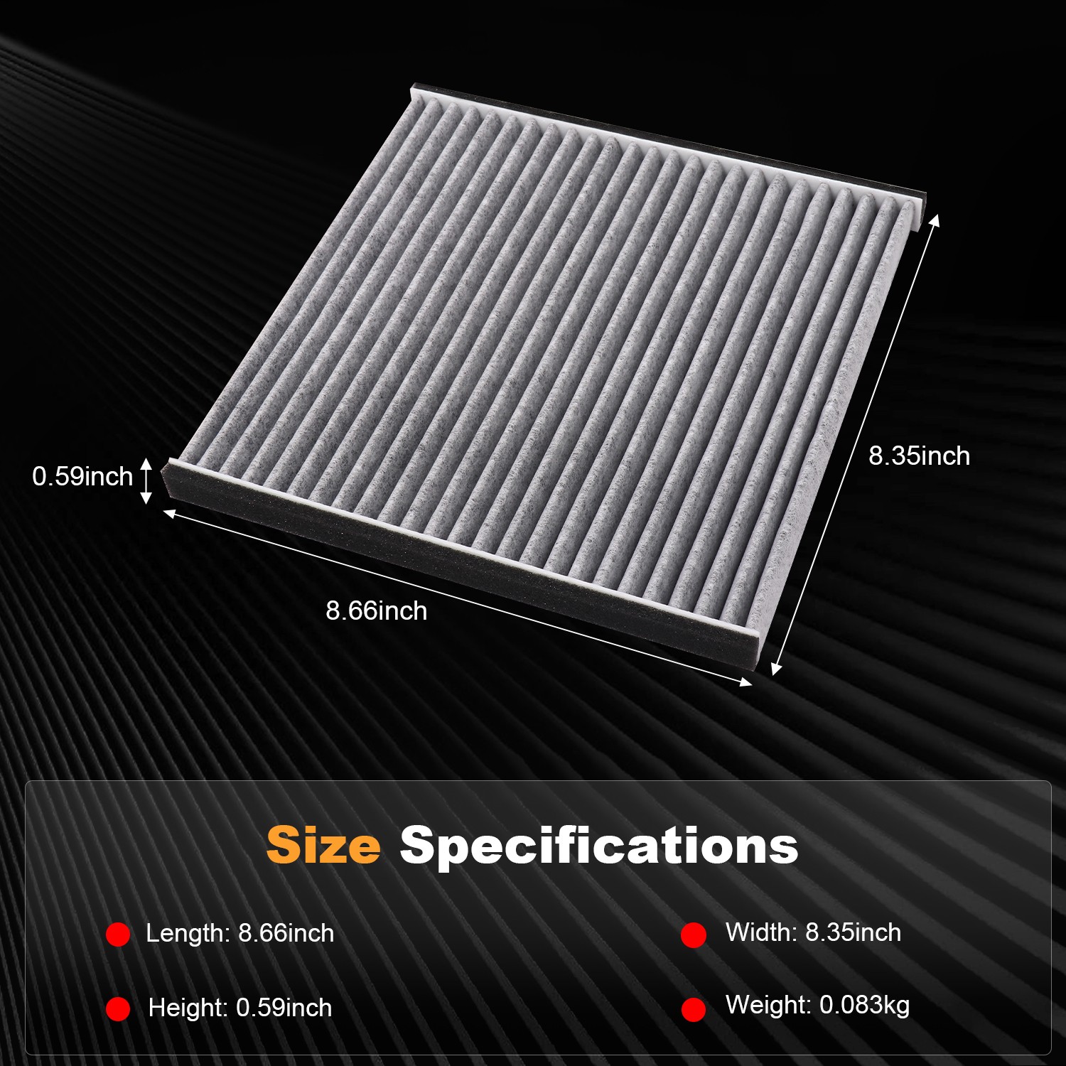 Carbon Cabin Air Filter 87139-33010 For Lexus Toyota Avalon Camry Celica Sienna