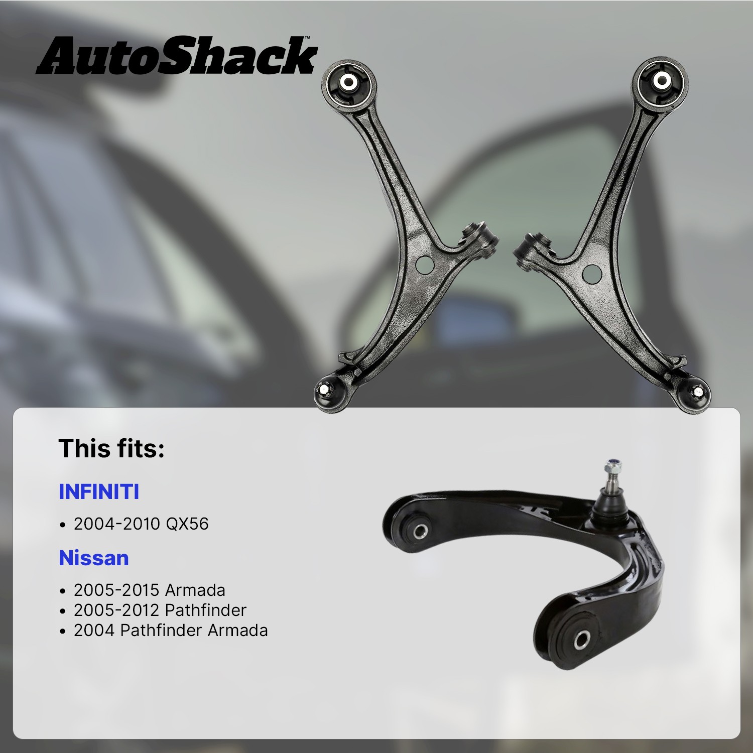 Rear Lower Control Arm w/ Ball Joint Passenger for Nissan Pathfinder Armada 5.6L