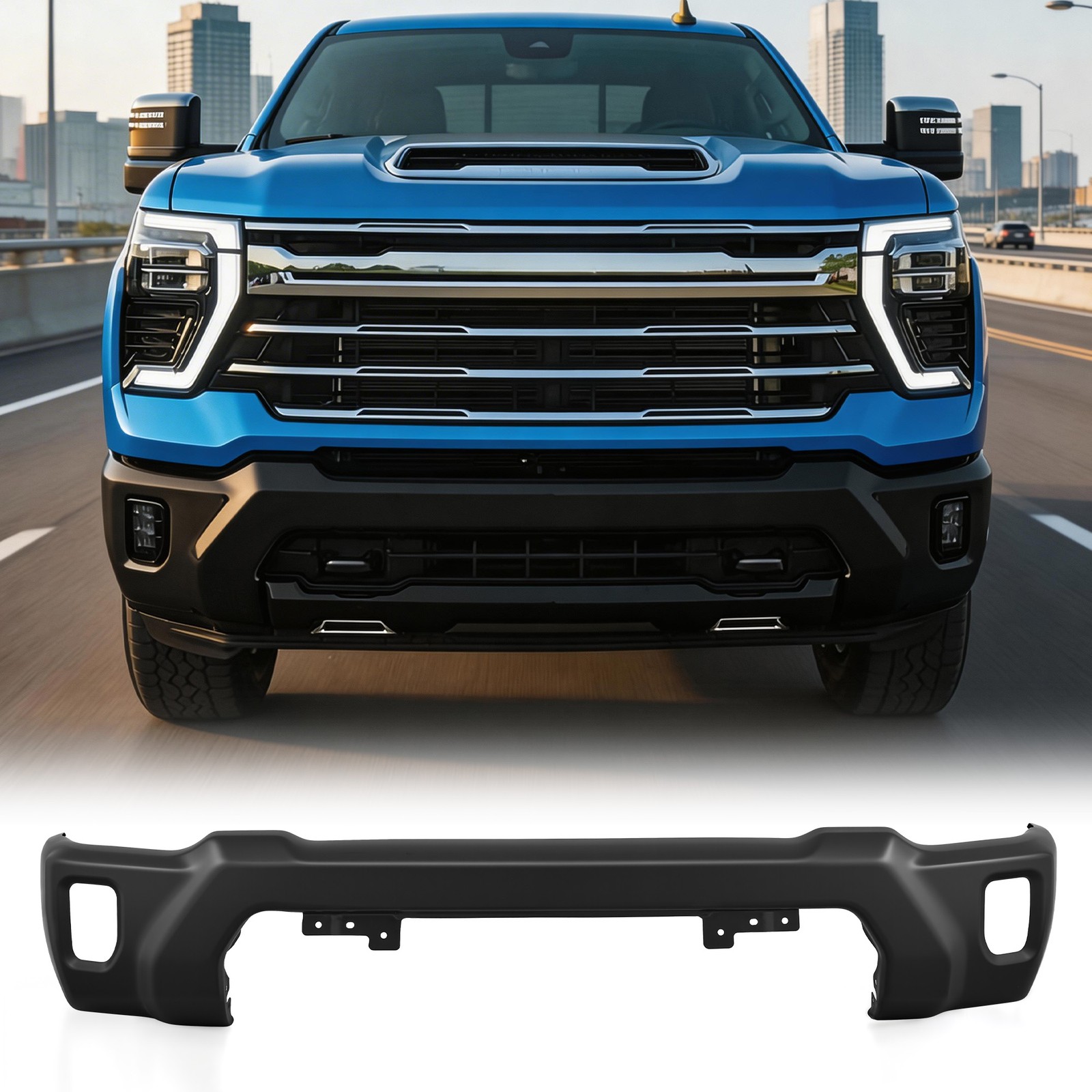 VRC One-Piece Front Bumper For 2024-2026 Chevy Silverado 2500HD / 3500HD