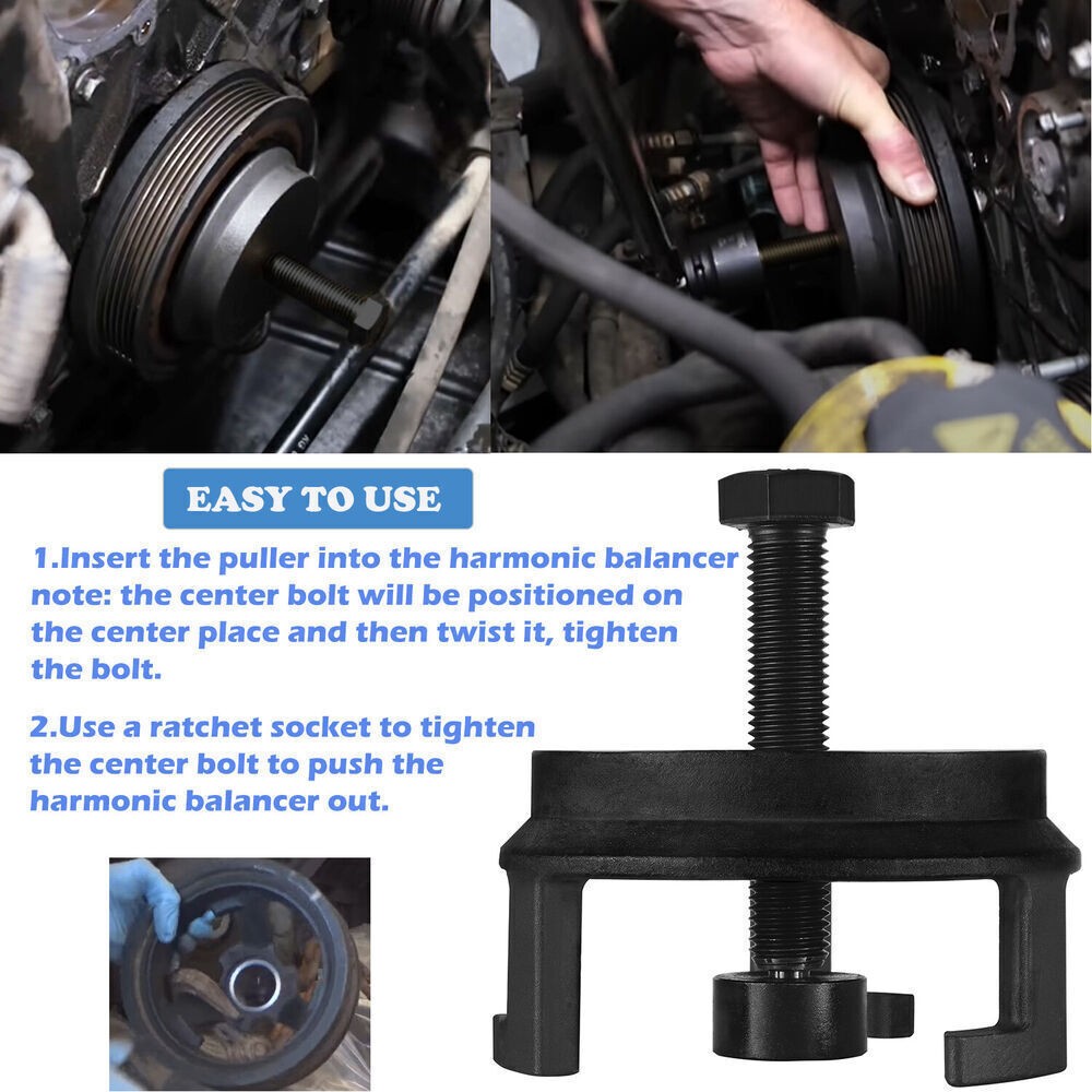 25264 Harmonic Balancer Puller Quickly Removes Tool For GM LS LT Engines