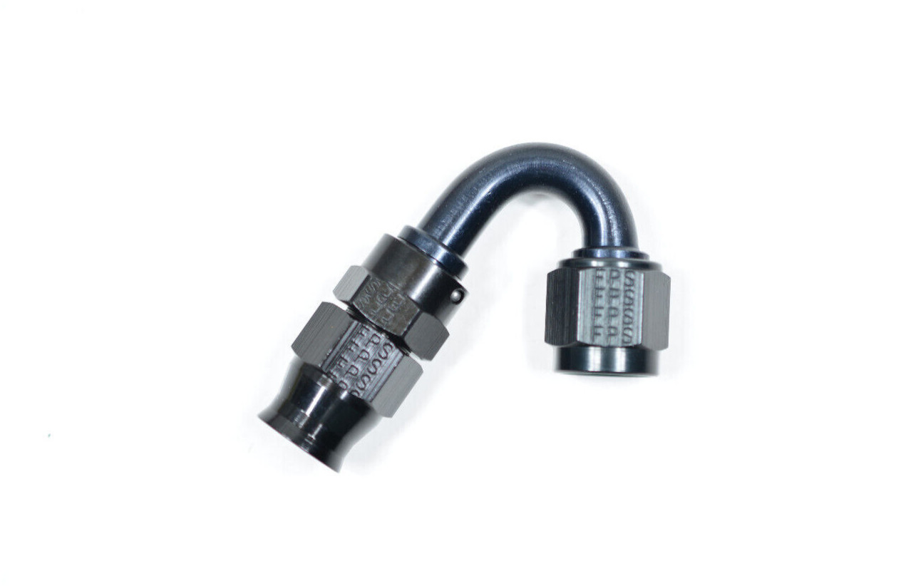 681506-BL Fragola -6 AN PTFE 150 Degree Swivel Hose End Fitting Real Street BLK