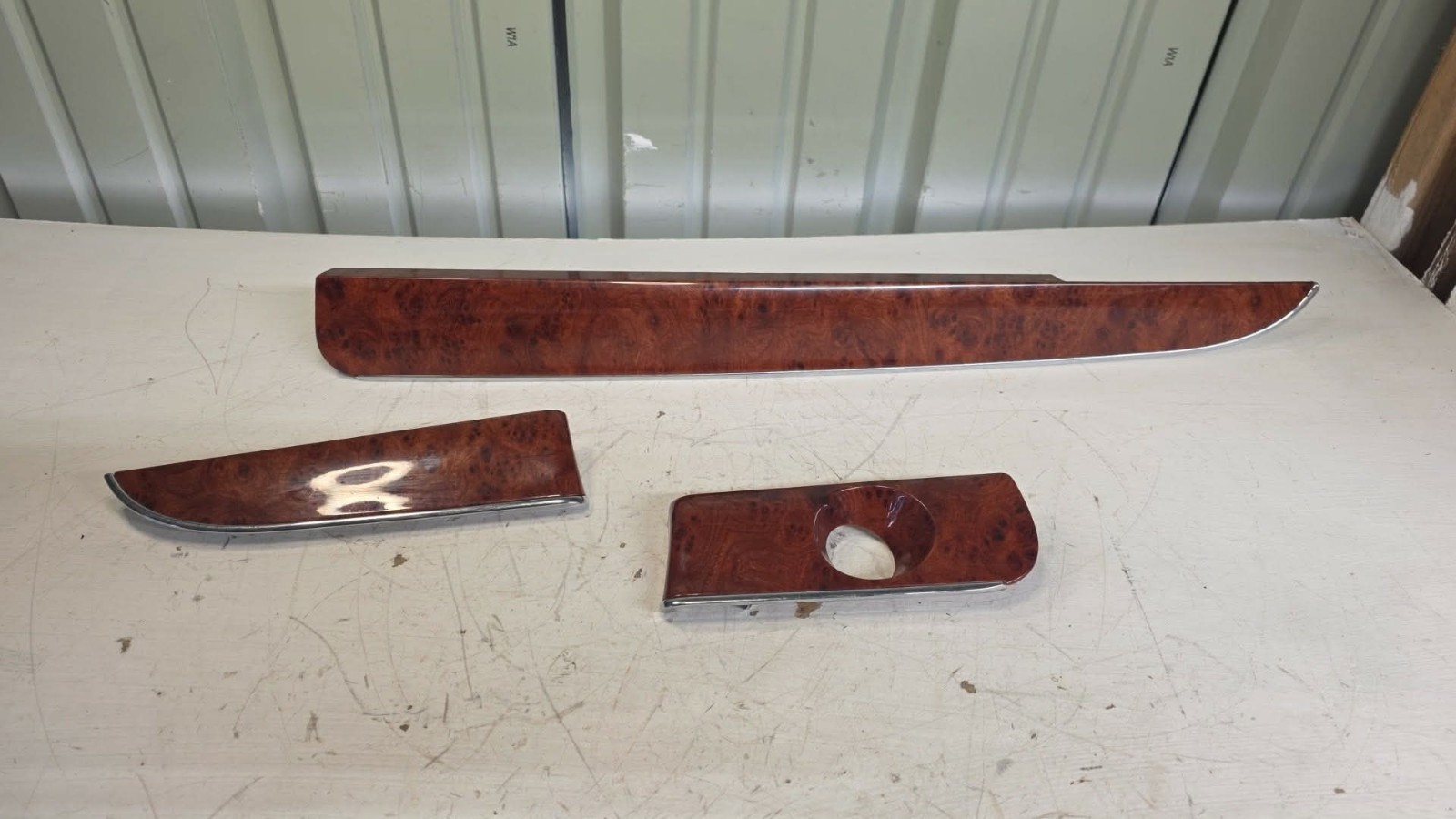 14-16 Chrysler Town & Country Caravan Dash Panel Molding Trim Set OEM Wood Grain