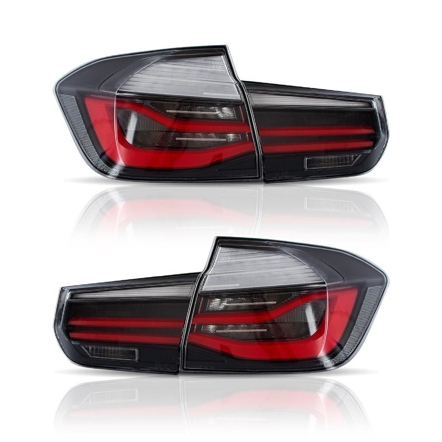 VLAND LED Tail Lights For 2013-2018 BMW F30 F35 F80 M3 LCI Style Clear Rear Pair