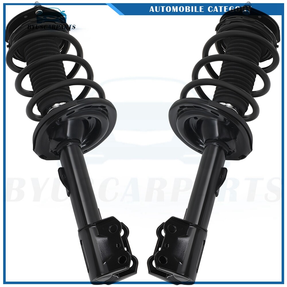 Pair For 2010-2013 Toyota Highlander Front Complete Shock Strut Springs & Mounts