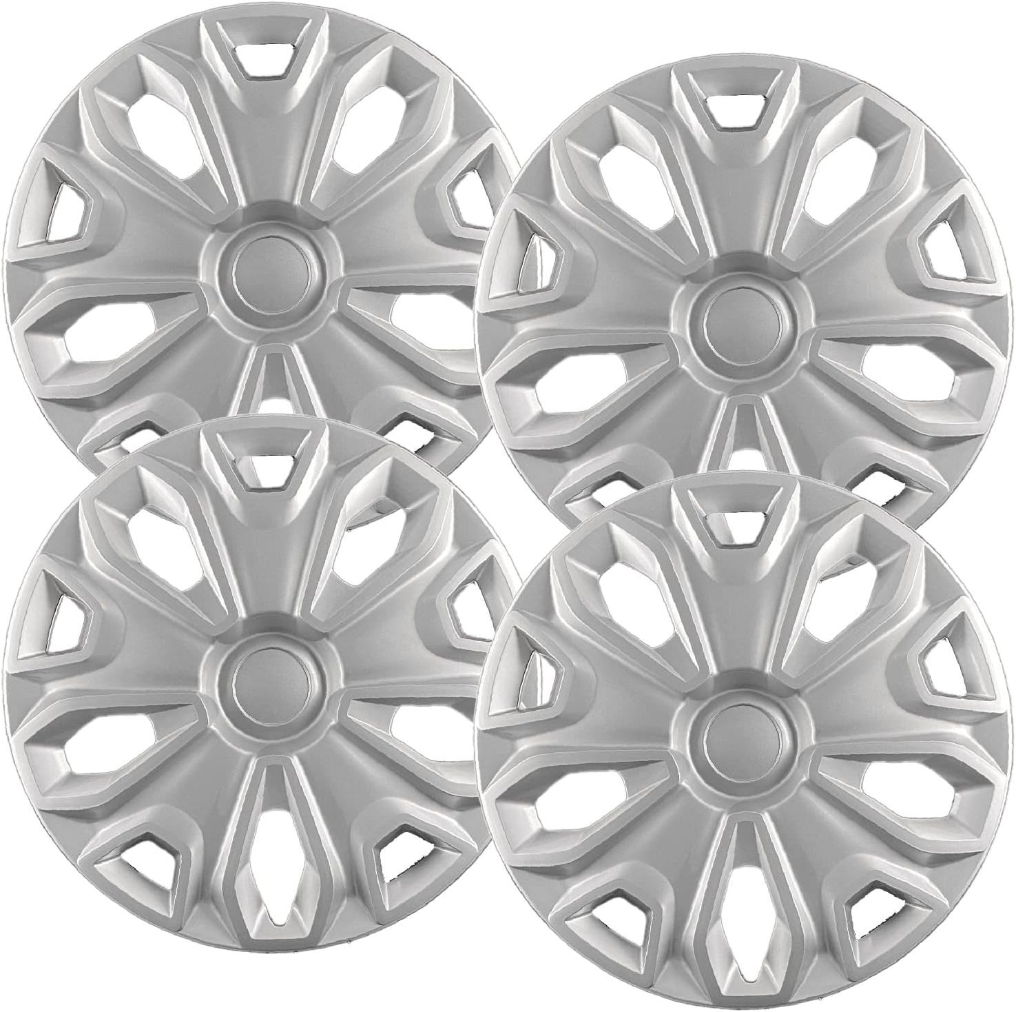 Premium Quality 16 inch Silver Hubcaps fits 2015 2016 2017 2018 16″,