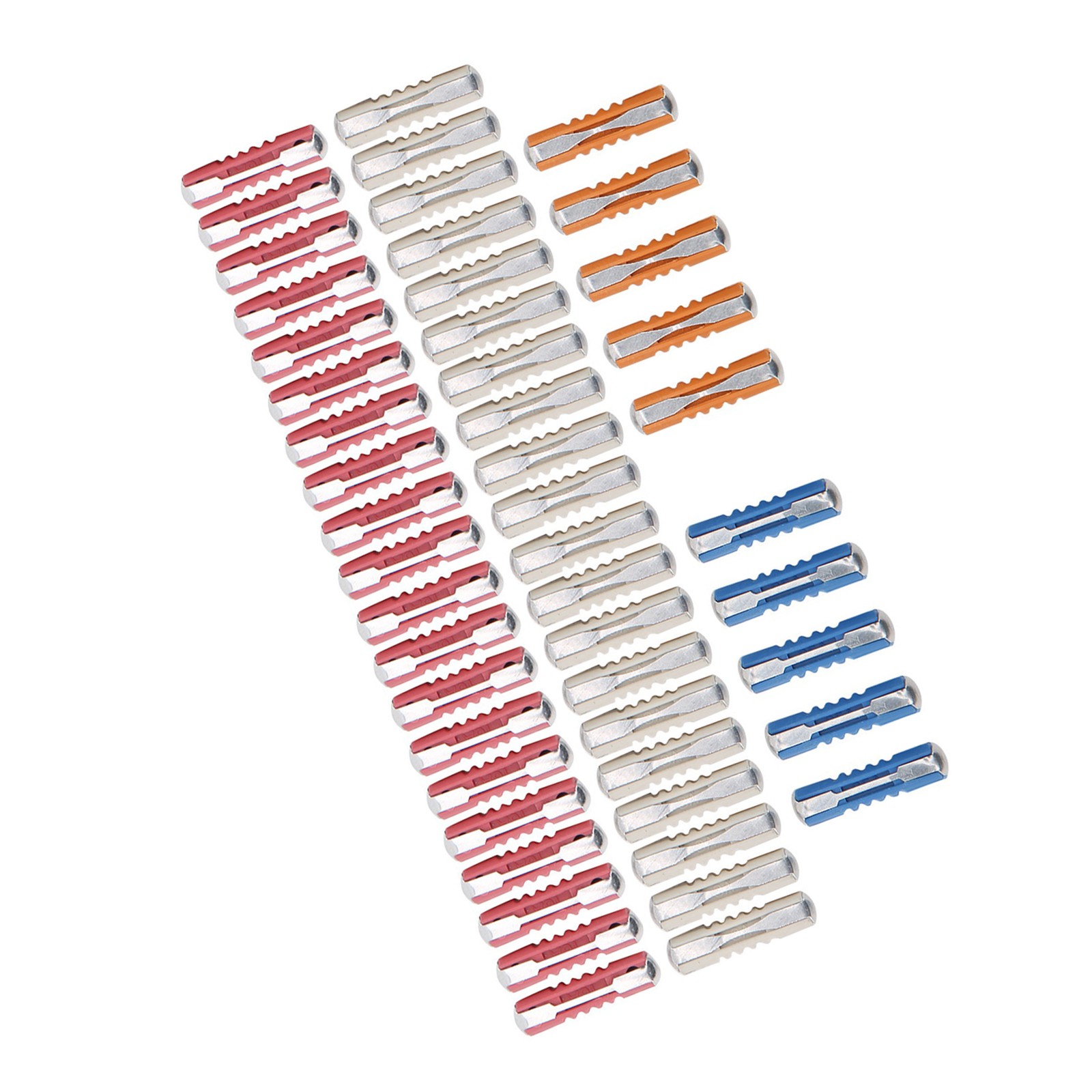 50pcs 5A-25A Torpedo Fuse Set For European Cars (Stable Performance)