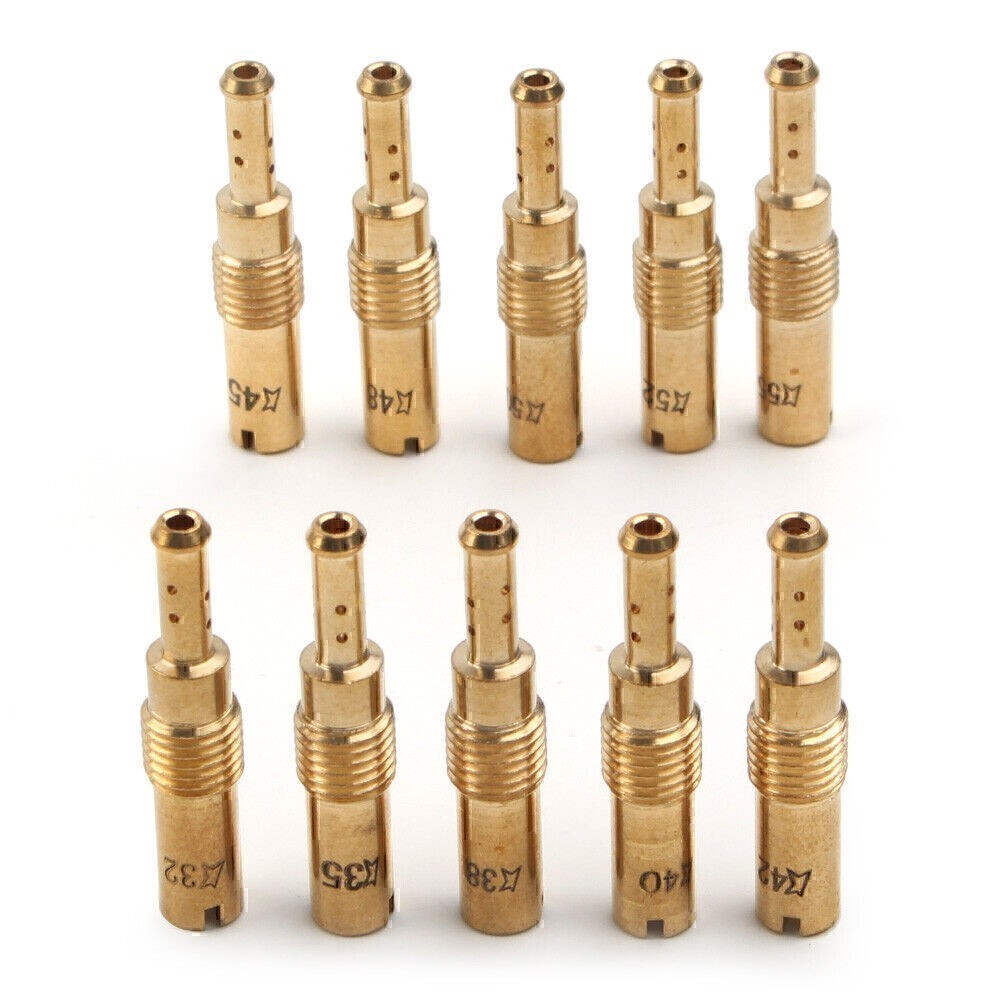 10 Pcs Carburetor Pilot Slow Jet for PWK Mikuni OKO KOSO Carb #32-#55