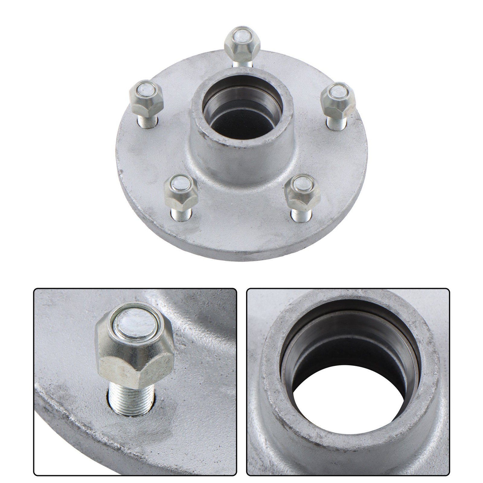 New 2 PACK 5-5”Galvanized Trailer Wheel Hub Assemblies For 3500 lbs #84 Trailer