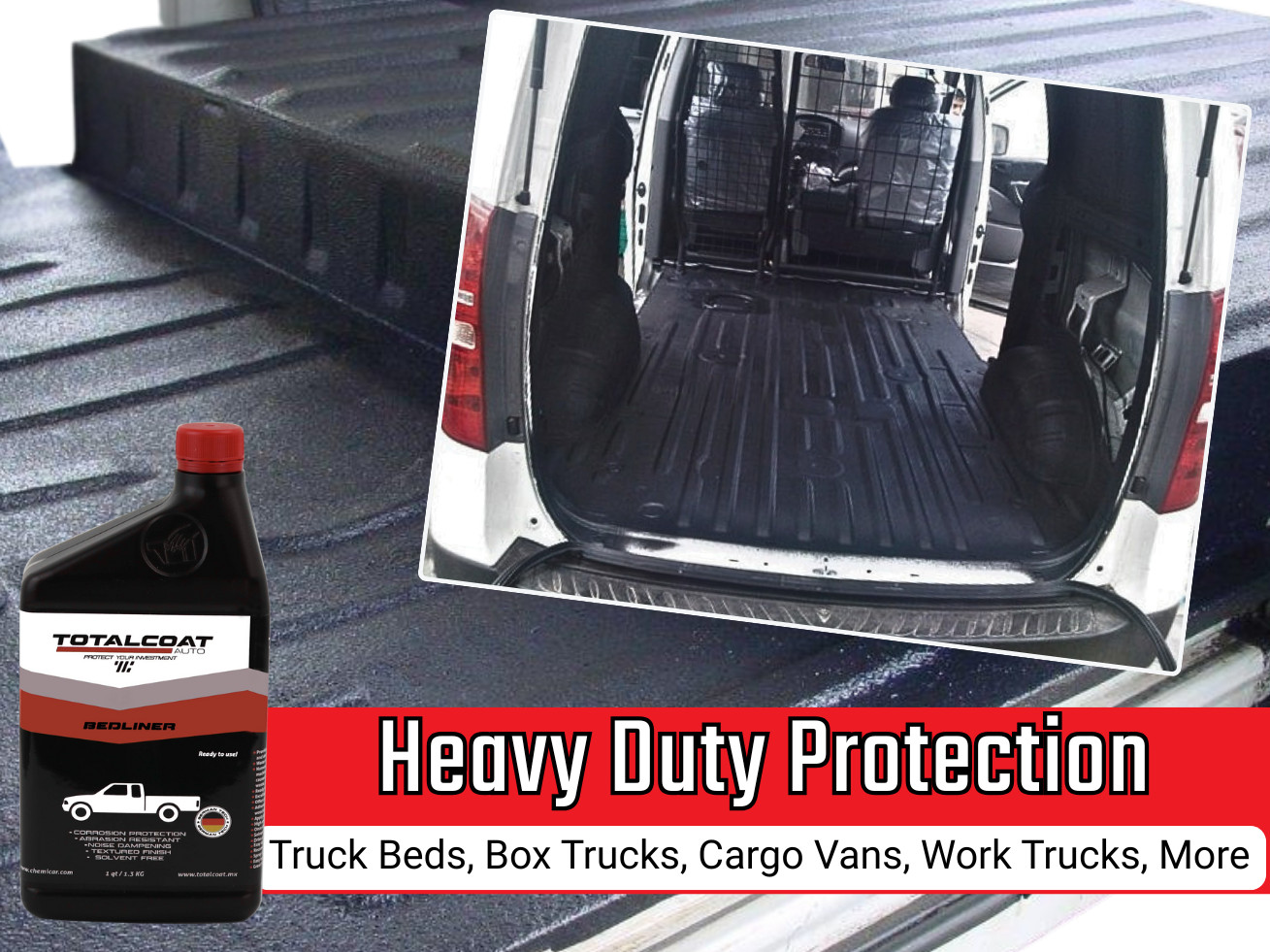 Roll On Truck Bed Liner Paint, Truck Bed Coating, Bedliner Gallon with Roller