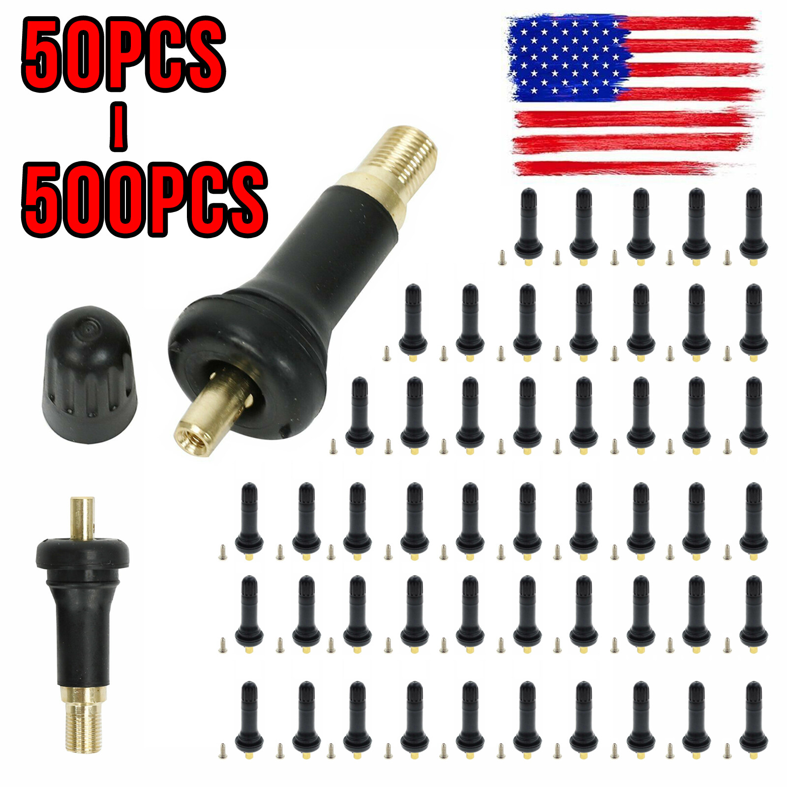 50/100/200/500 TPMS Valve Stem Rubber Rebuild Kit for Tire Pressure Sensor 20008