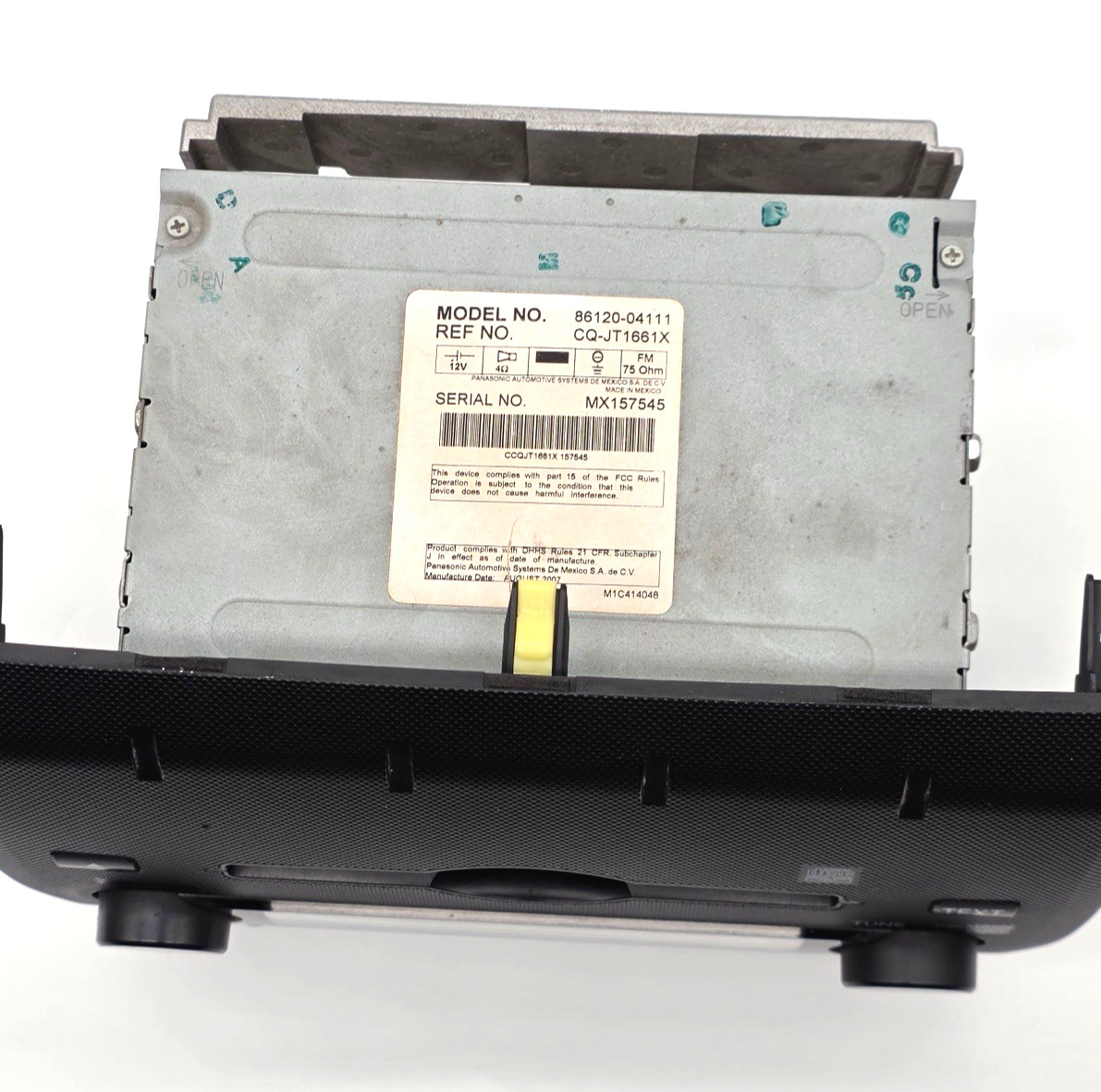 06-09 TOYOTA TACOMA RADIO STEREO AM FM CD PLAYER RECEIVER 86120 04111 OEM
