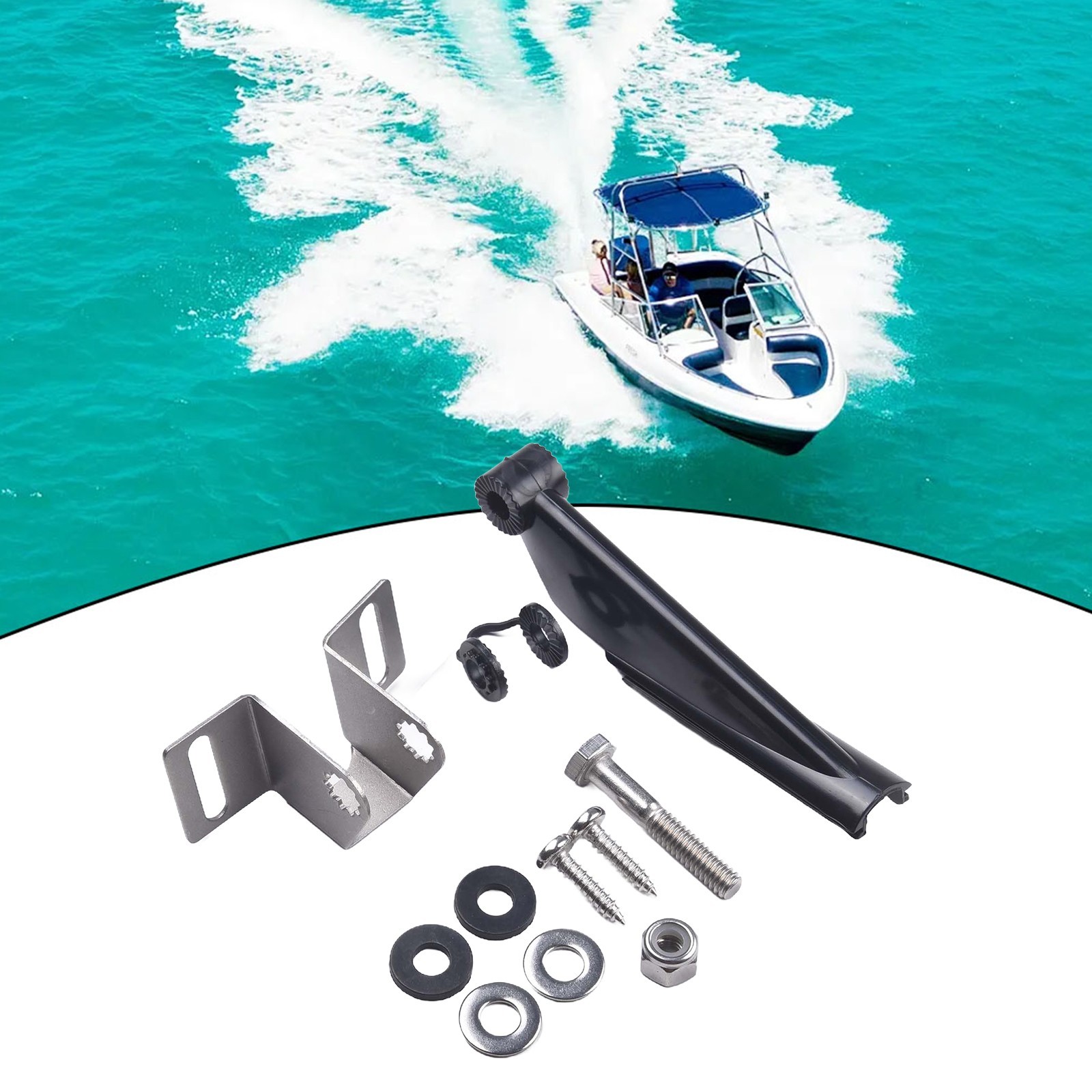 Transducer Mount Transom Bracket Kit 000-10262-001 For Skimmer High Quality