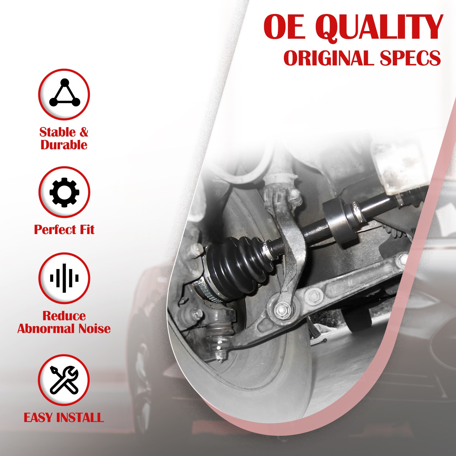 For 1989-2000 GMC K3500 5.7L V8 4WD Front Left or Right CV Axle Assembly