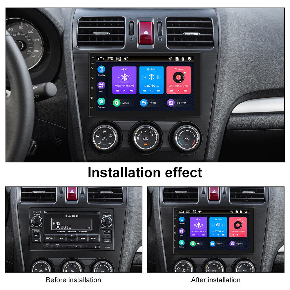 7″ Car Stereo Radio Double 2 DIN Touch Screen Android 15 GPS Bluetooth FM WIFI