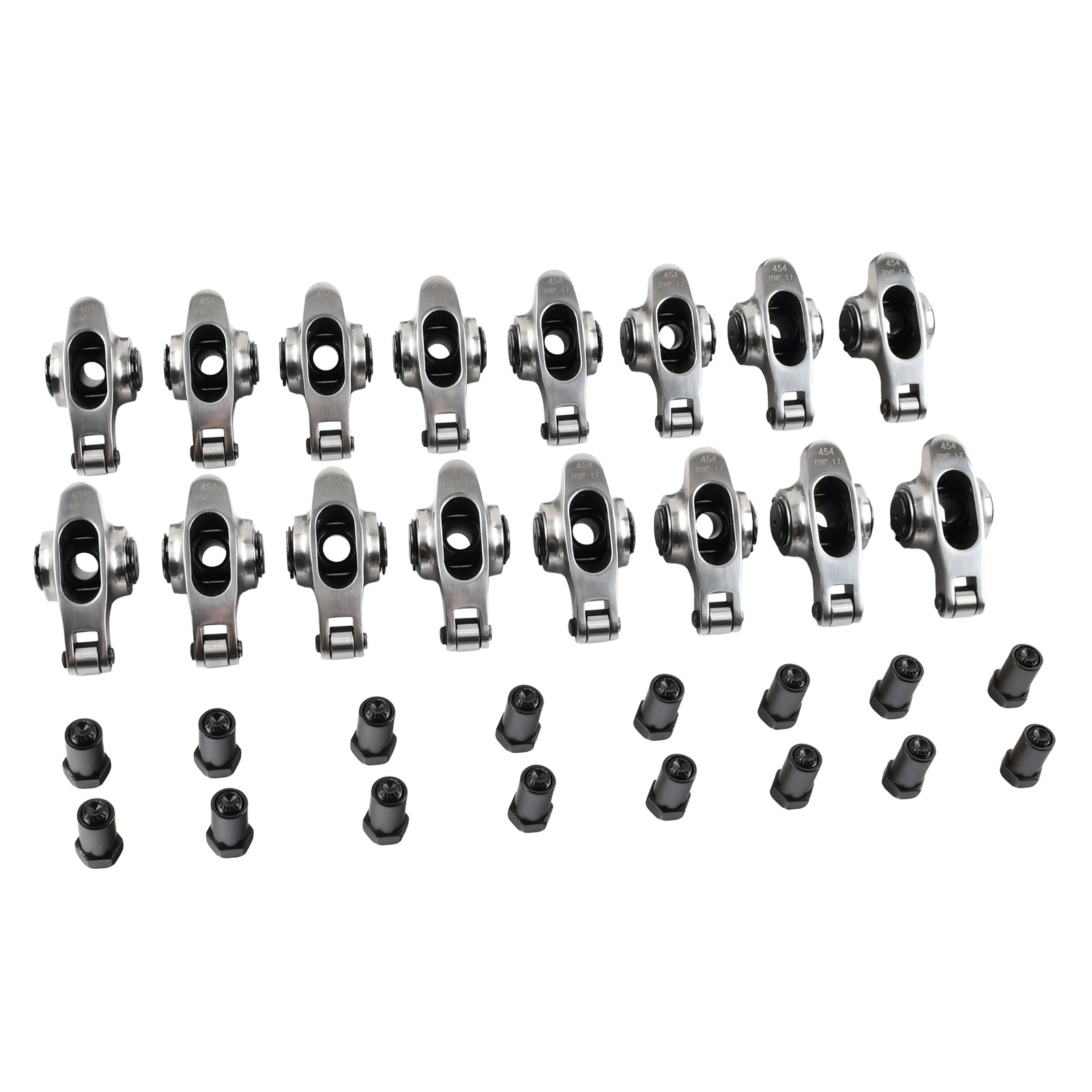 1.7 Ratio Stainless Steel 7/16in Rocker Arms for BBC Big Block Chevy 454 396 427
