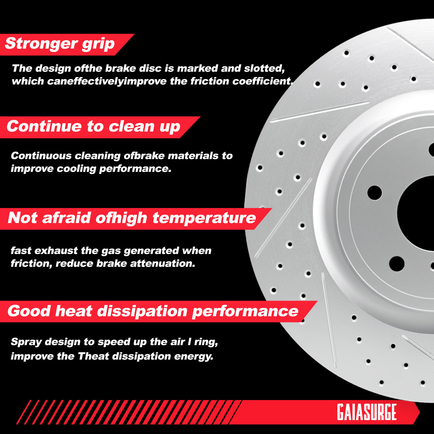 Front & Rear Disc Brake Rotors + Ceramic Brake Pads for Lincoln MKZ 2013-2016