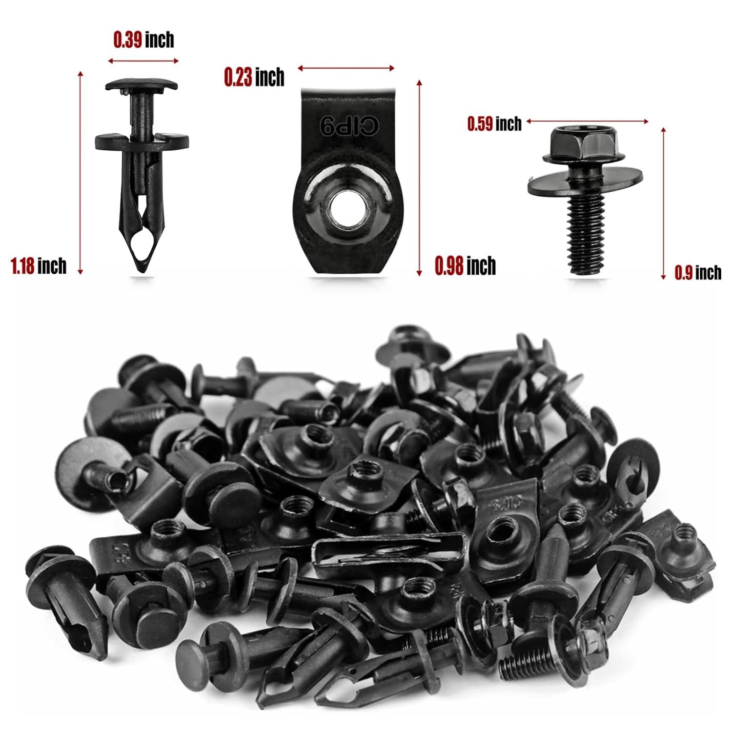 45-Piece Universal Engine Under Cover Fastener Kit – Secure & Reliable Repair