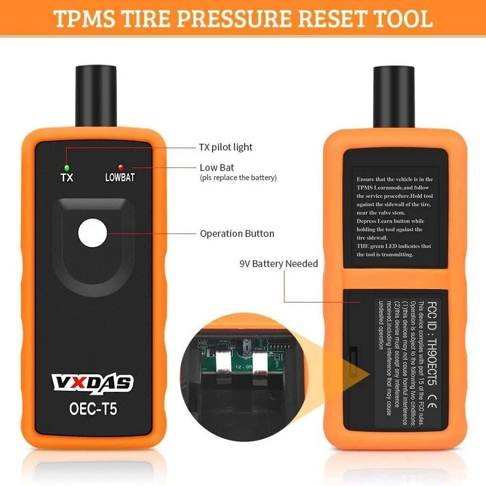 GM TPMS Relearn Tool Sensor Reset Activation Programming for Chevy Vehicles – Up