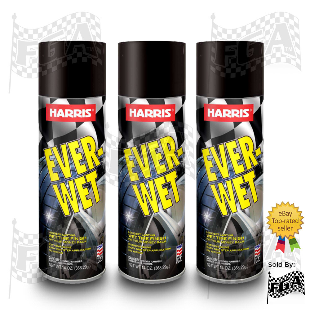 Famous Harris Ever Wet (3 cans) Extreme Shine 14oz Aerosol Spray Wet Look
