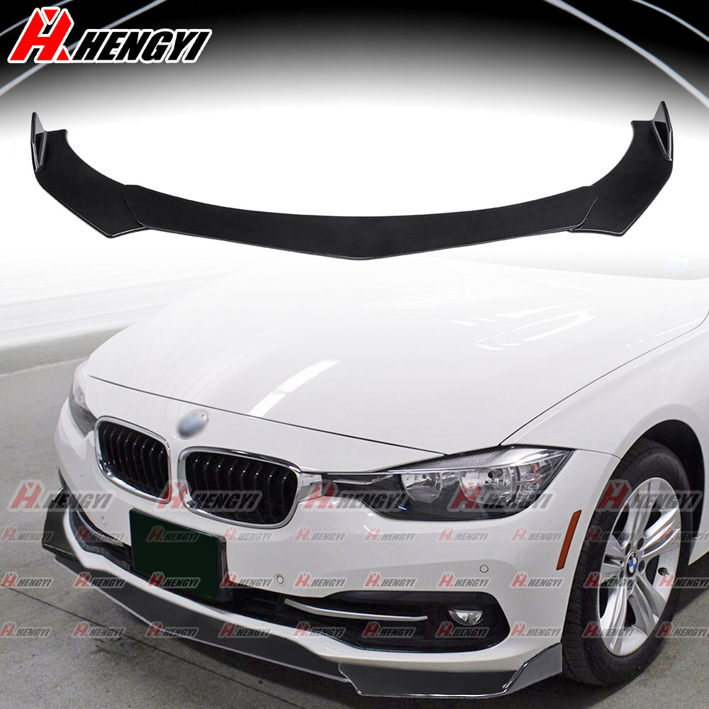 For 16-19 BMW 320i 328i 330i F30 F35 Painted Black Front Bumper Body Kit Lip