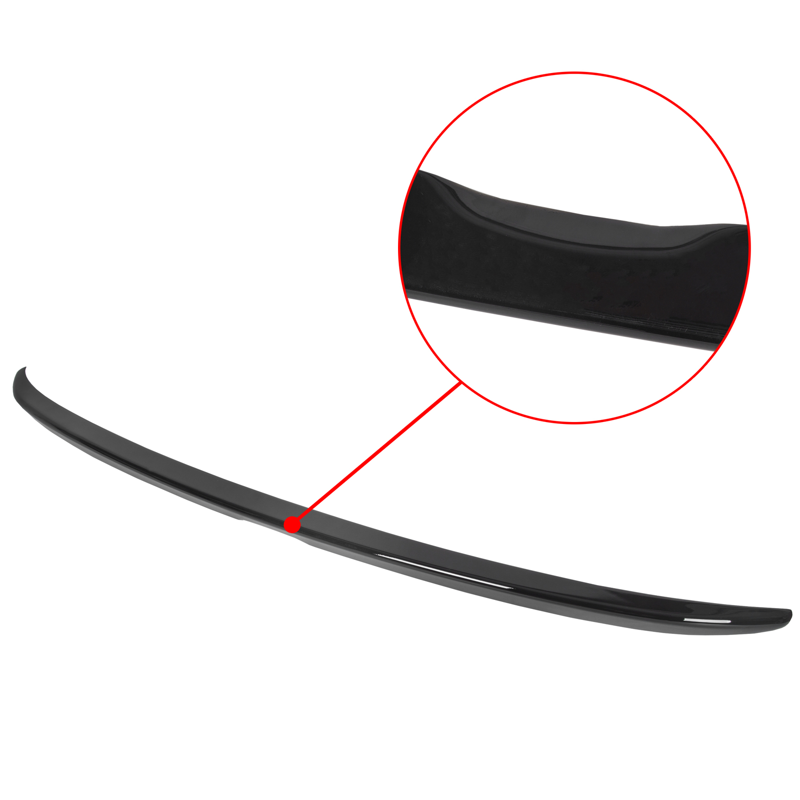 For 2013-2017 Honda Accord 4DR Sedan Painted Glossy Black Trunk Lid Spoiler Wing
