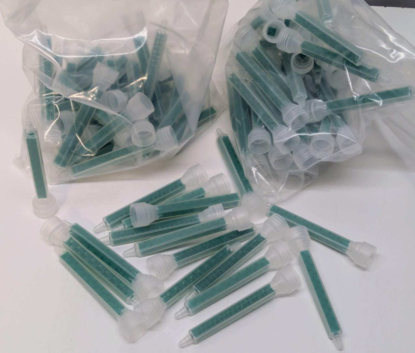 Epoxy Nozzle Mixing Adhesive Tips (5′ L, Square) Fits Many Many 200ml NEW (100)
