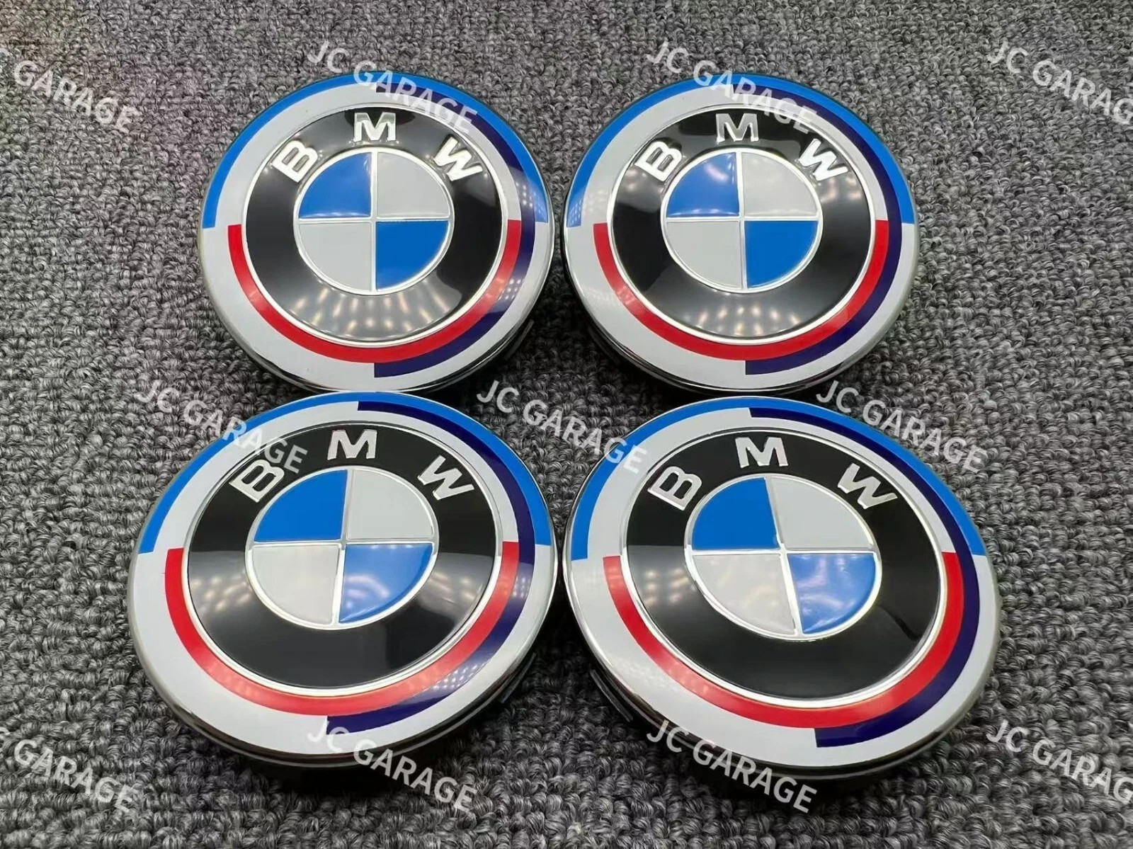 4pcs 50 Year Anniversary Edition 56mm 68mm Hub Alloy Wheel Center Caps