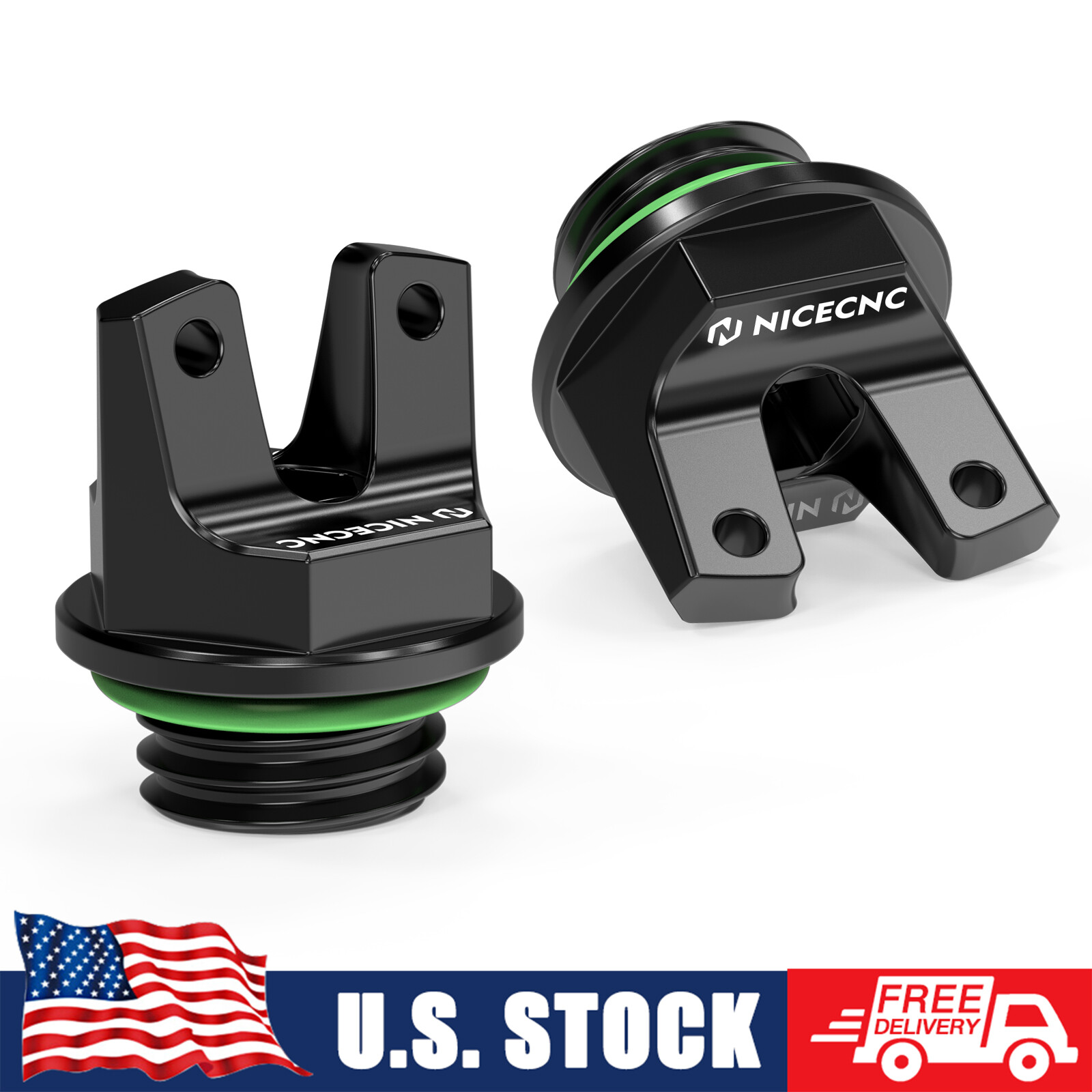 For Honda TRX450ER TRX450R TRX450ER/R Oil Filler Cover Cap #15611-KA4-710 2-Pack