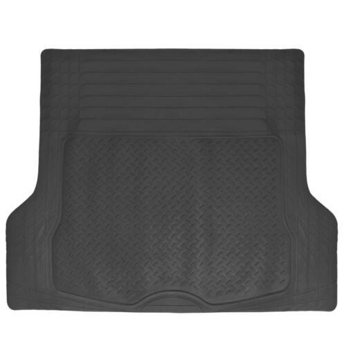 5 PC Rubber Floor Mats & Trunk Liner Combo for 3-Row Van SUV All Weather Black
