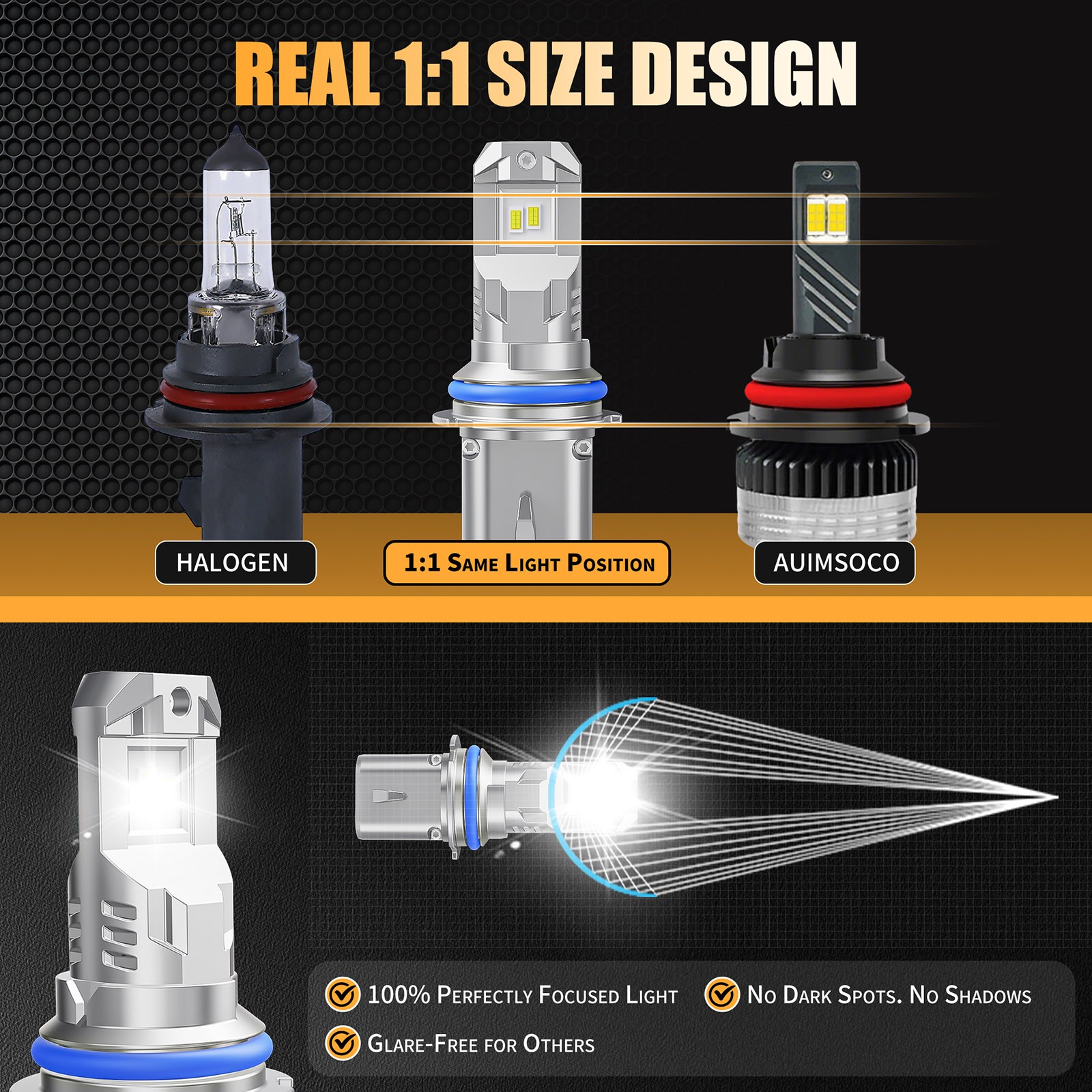 For Ford Mustang 1990-1993 2-Door LED Headlight Kit Bulbs 24000LM Super Bright