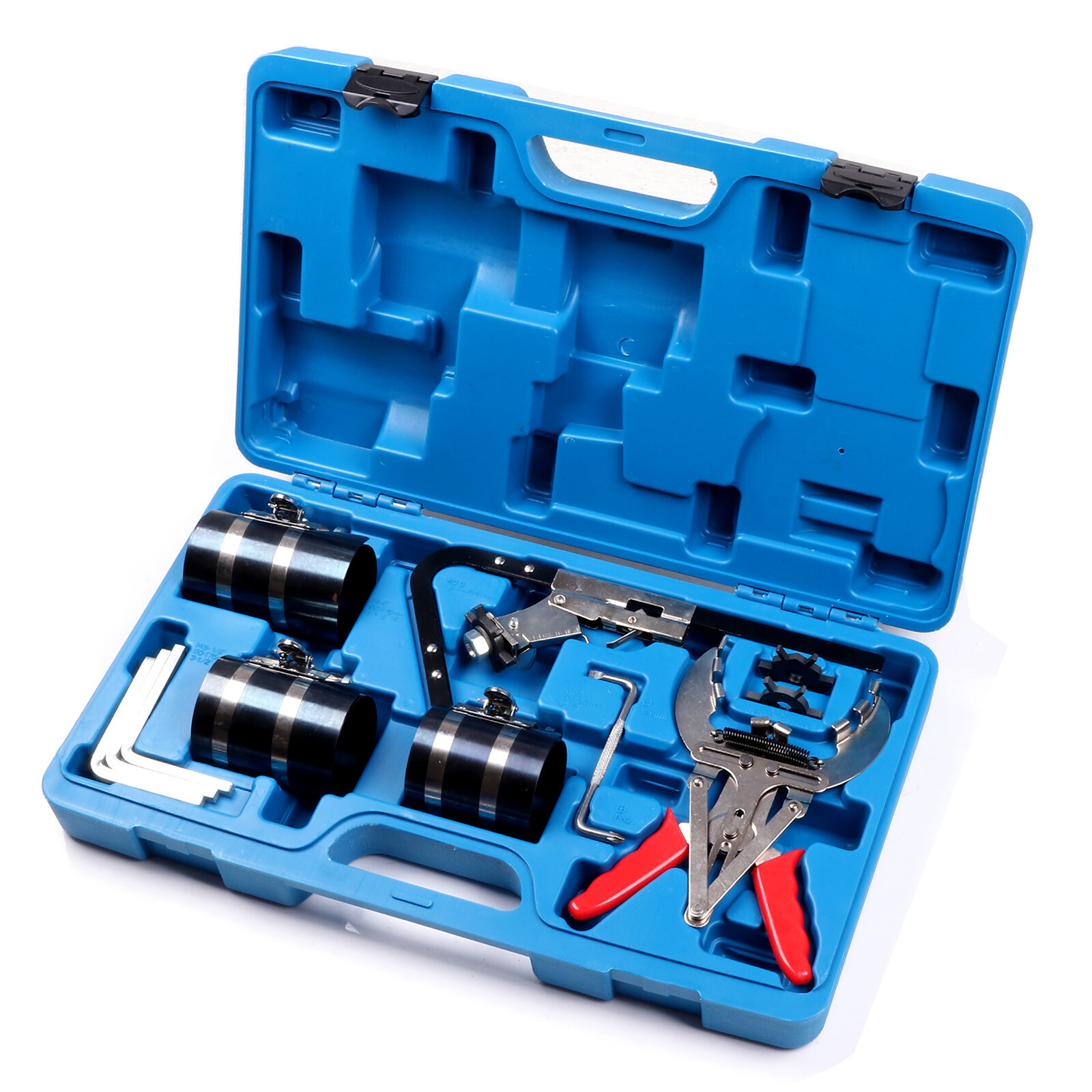 ✅9PC Piston Ring Service Tool Set Auto Engine Cleaning Ring Expander Compressor