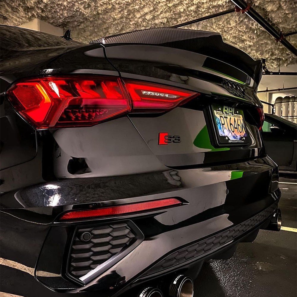 For AUDI A3 S3 RS3 8Y Limousine Sedan 2021-2026 Carbon Fiber Trunk Wing Spoiler
