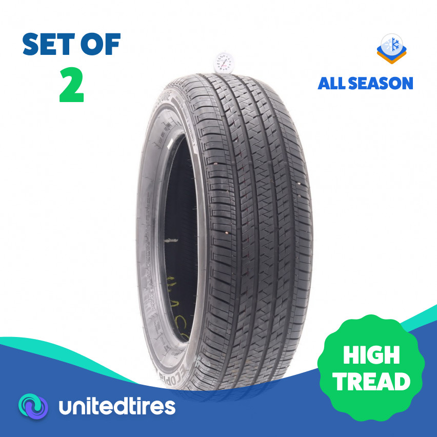 Set of (2) Used 235/60R18 Bridgestone Ecopia H/L 422 Plus 103H – 8/32
