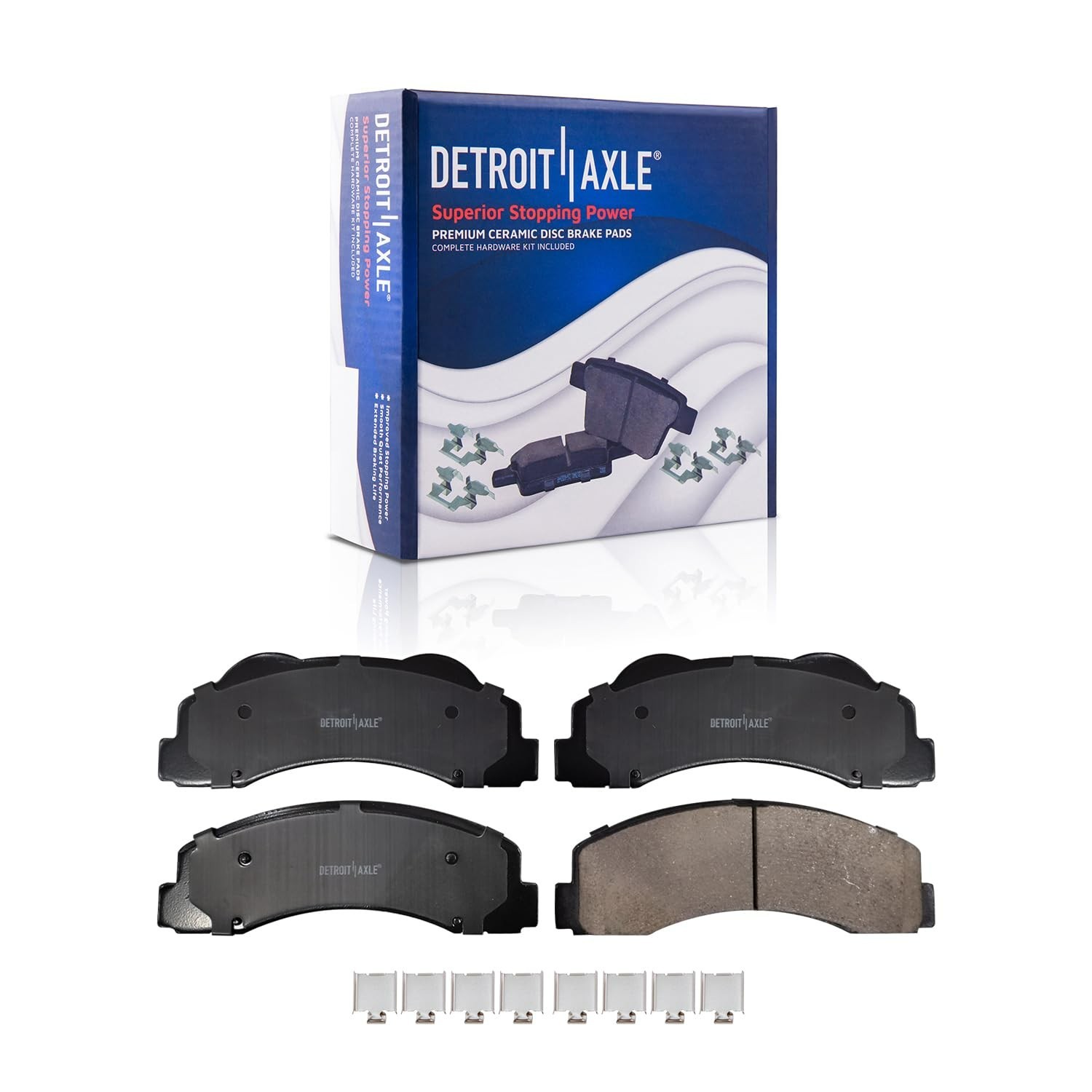 Front Drilled Rotors & Calipers + Brake Pads for Ford F-150 Expedition Lincoln
