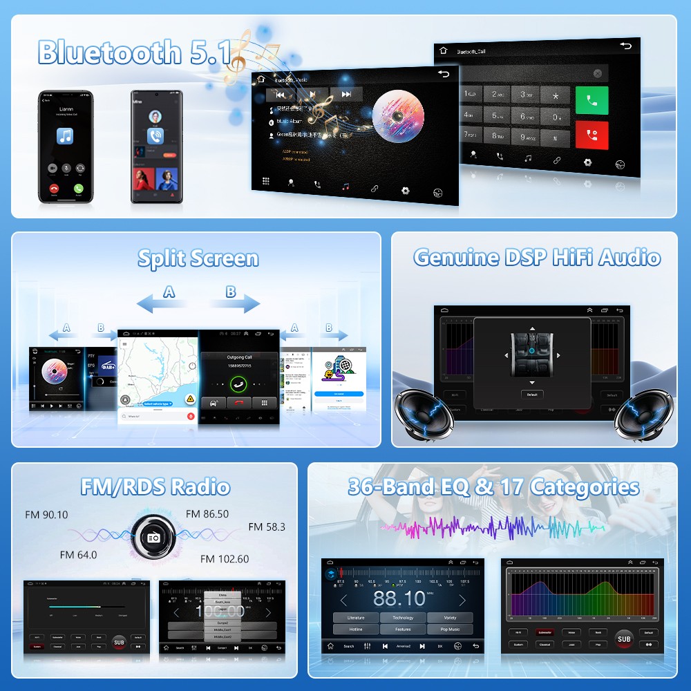 For Honda Civic 2006-2011 Car Stereo Radio Android GPS FM 10.1Inch 8Core Carplay