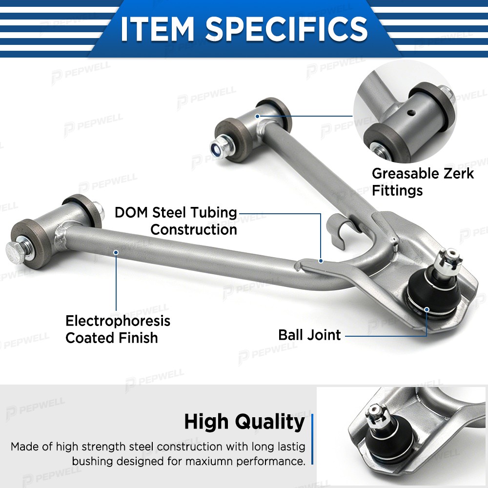 Front Upper Left & Right A-Arms Set For Yamaha Warrior 350 Raptor 350 1989-2010