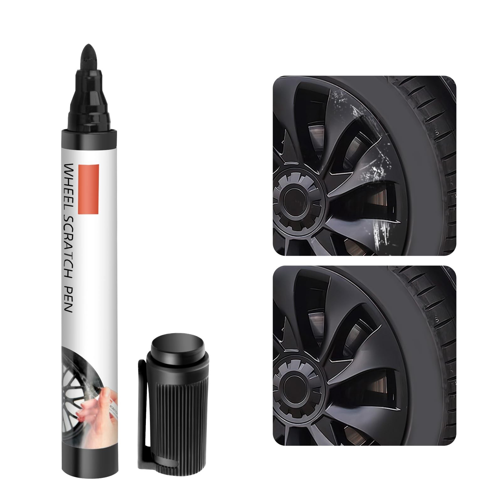 Touch Up Paint for Cars,Professional Rim Paints 1 Count (Pack of 1), Black