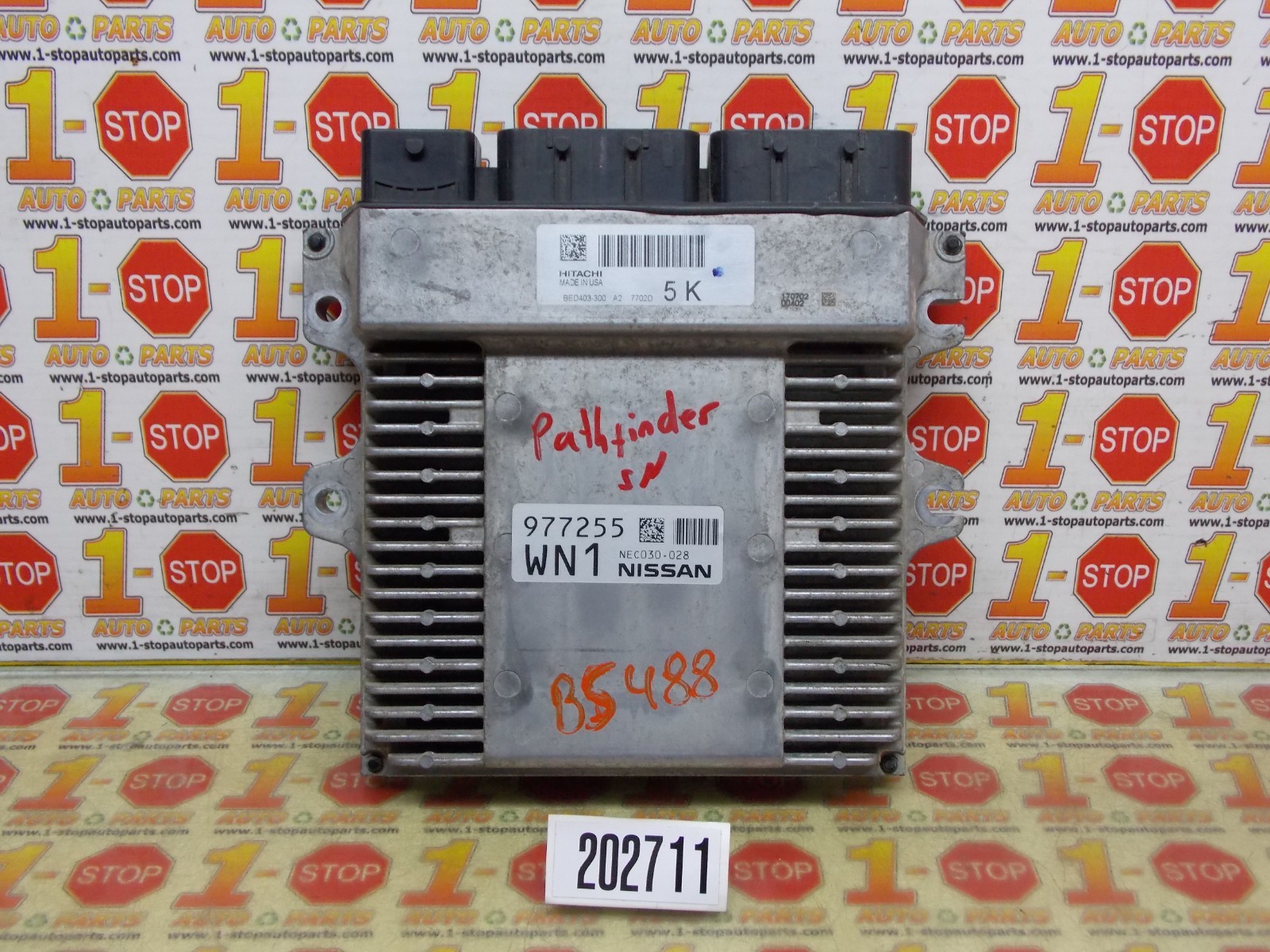2017 NISSAN PATHFINDER 3.5L ENGINE COMPUTER MODULE ECU ECM BED403-300 A2 OEM