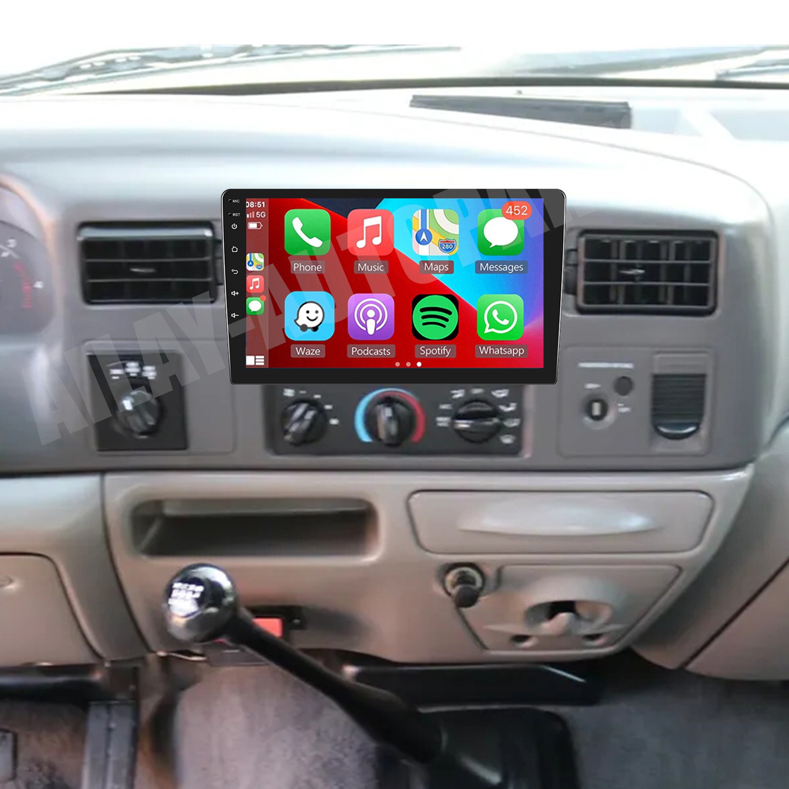 10” Carplay For Ford F250 F350 1999-2004 Android 15 Car Stereo Radio GPS 2+64GB