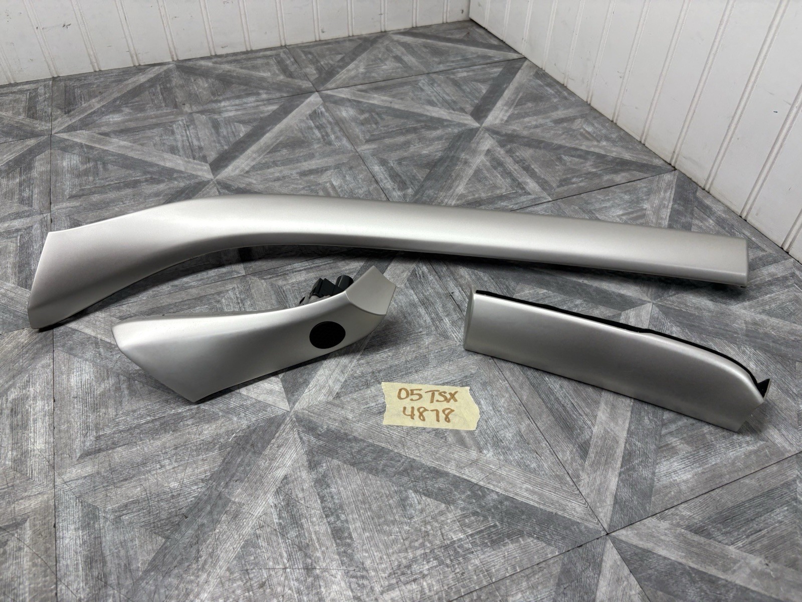 🔰04-08 ACURA TSX DASH TRIMS MOULDING COVERS❗️SILVER❗️COMPLETE SET OEM 05 06 07