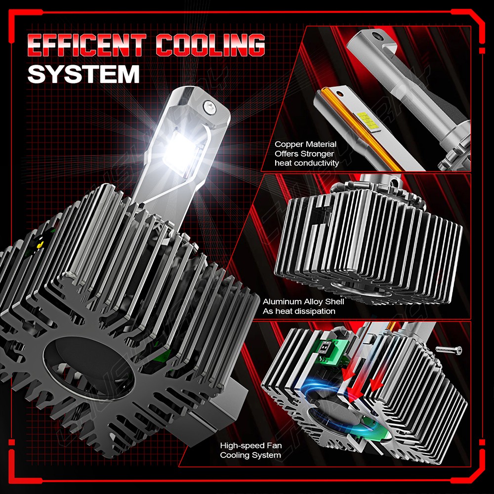 For 2008-2014 BMW X6 LED HID faros luces altas/bajas + luz antiniebla 4pcs