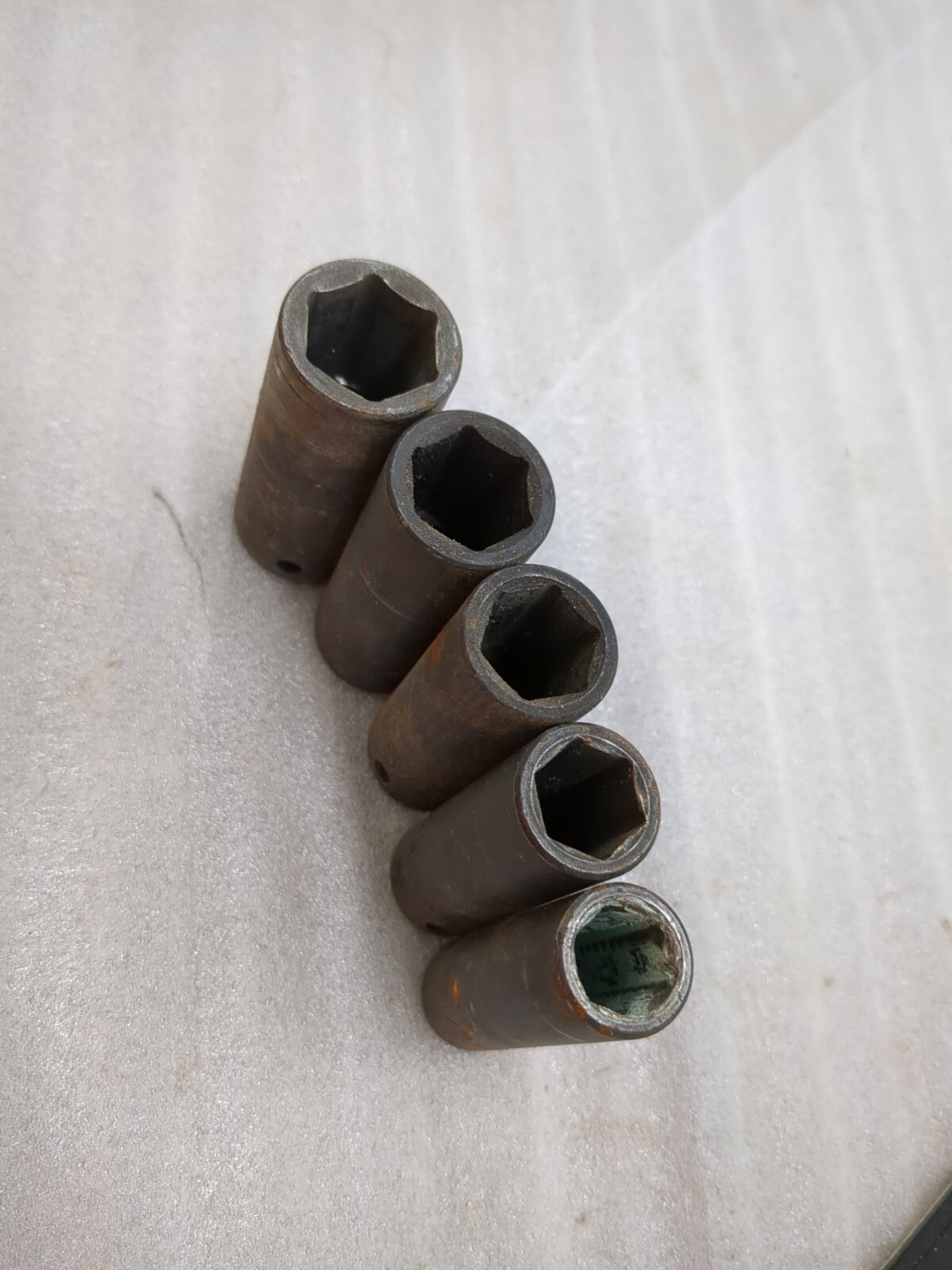 5 Pieces Deep 6 Point Impact Socket 3/8 Drive 1/2″ Thru 3/4″