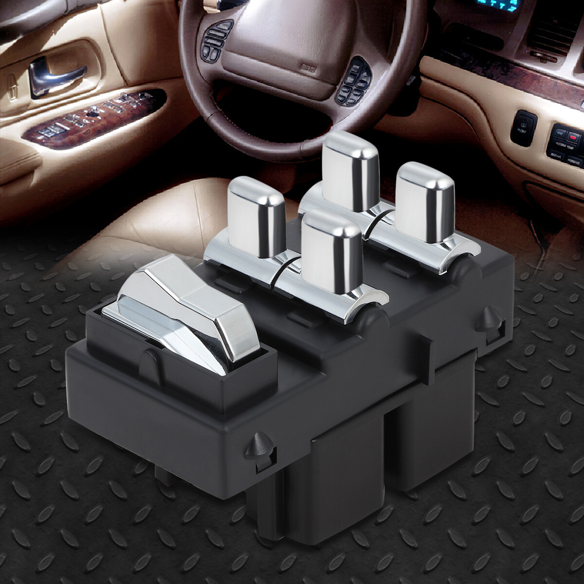FOR 98-02 LINCOLN TOWN CAR DRIVER SIDE DOOR MASTER POWER WINDOW CONTROL SWITCH