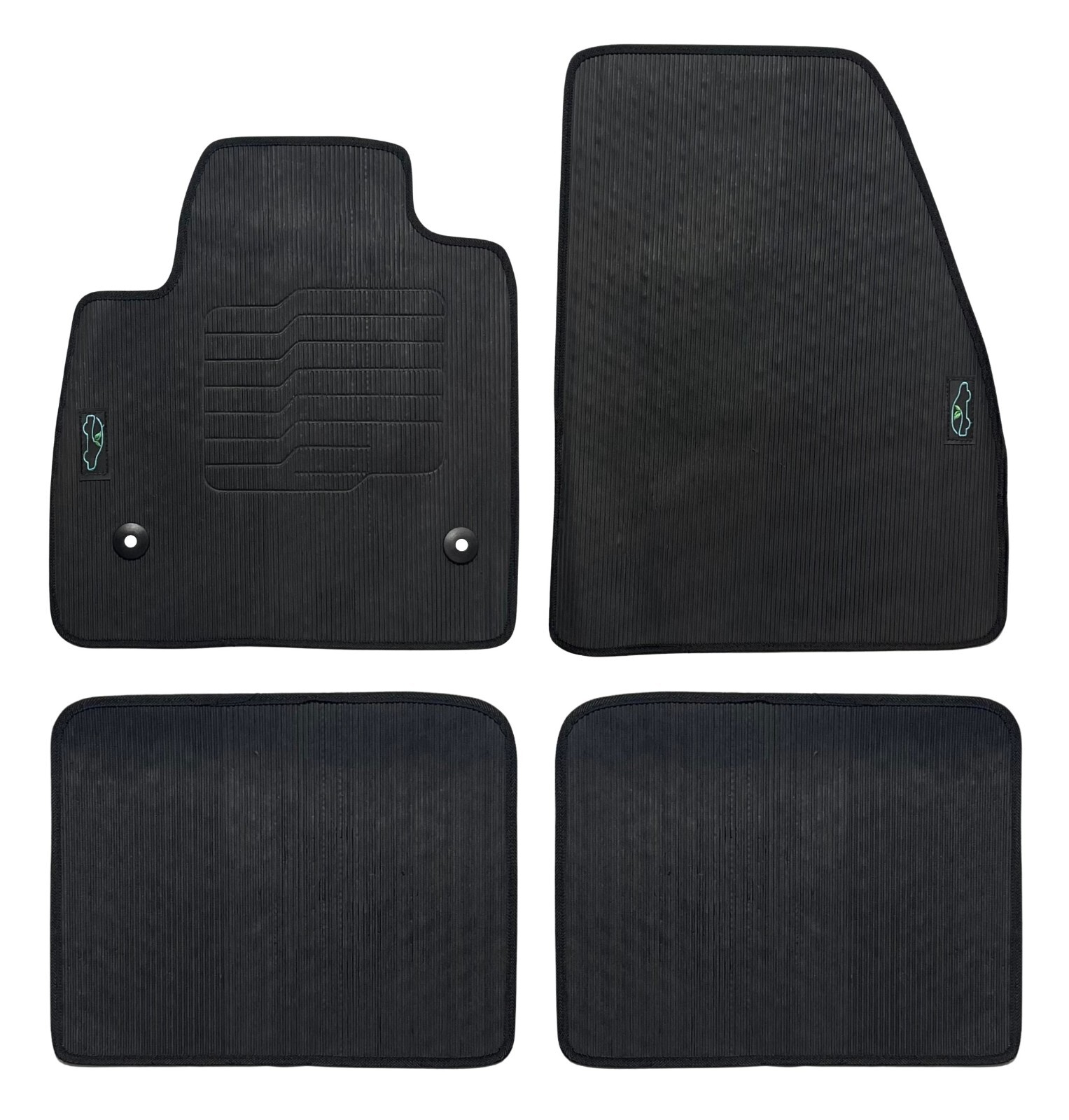 All Weather Floor Mats For 2019 to 2024 Chevrolet Blazer Front & Rear Black