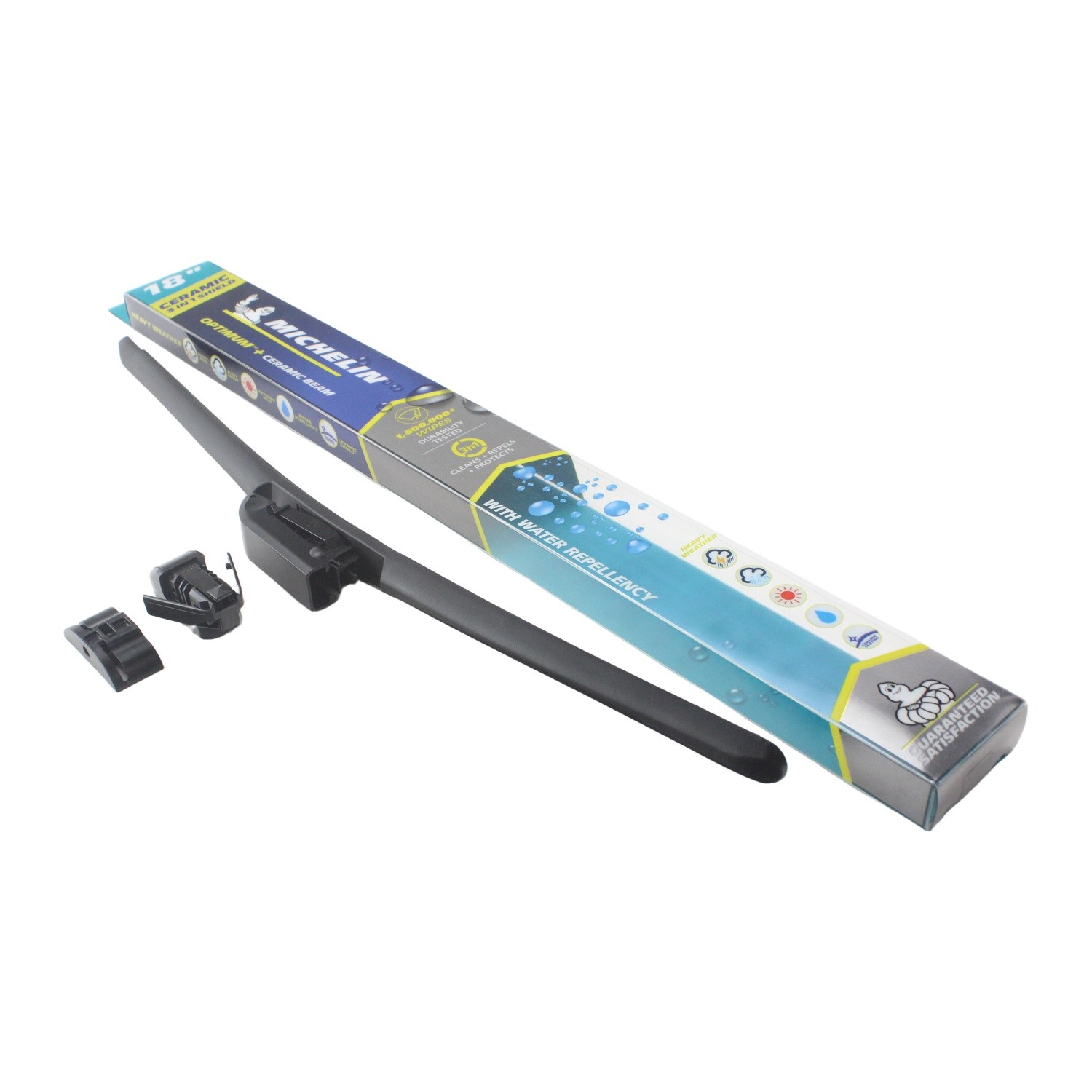 Michelin Optimum+ Ceramic Beam 24″/18″ Wiper Blade Set 2-Pc For Elantra 07-26