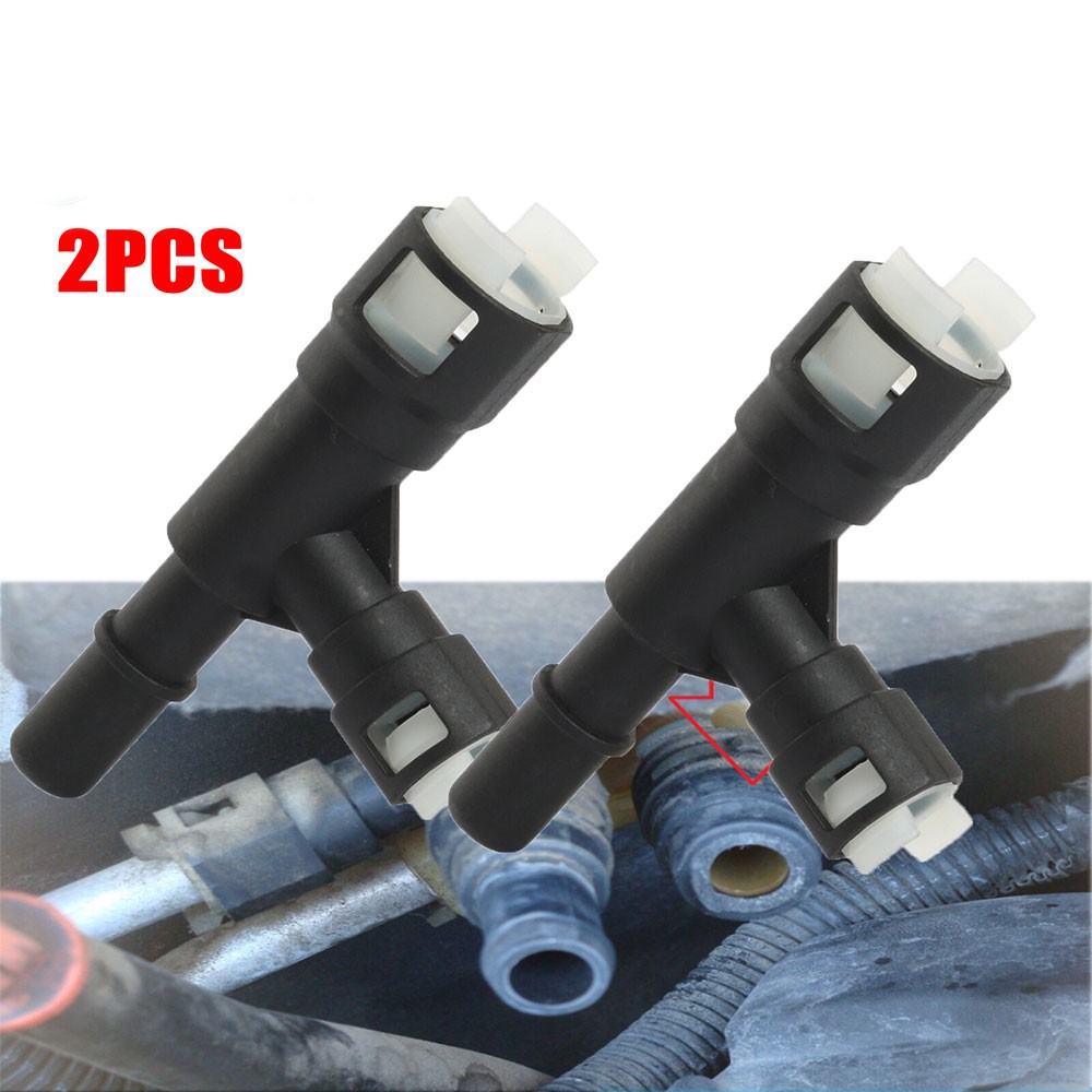 2Set Heater Hose T Connector for Chevrolet Tahoe Cadillac Escalade GMC Sierra