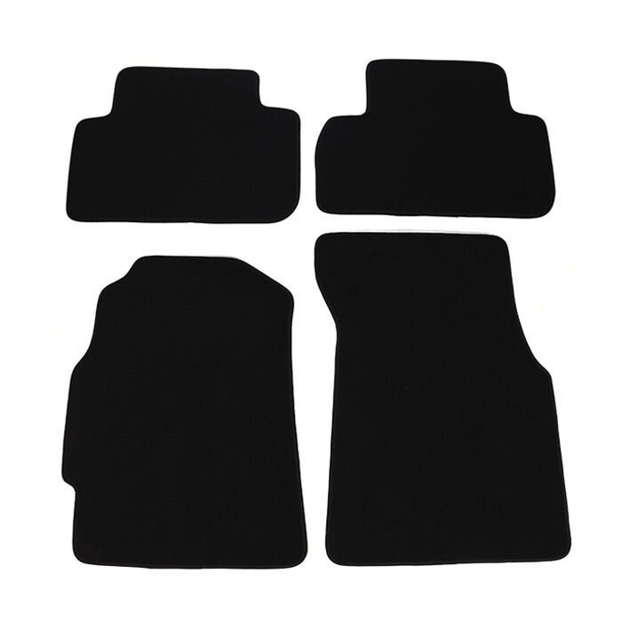 4 Pieces Black Trim Front Rear Nylon Carpets Floor Mats For 94-01 Acura Integra
