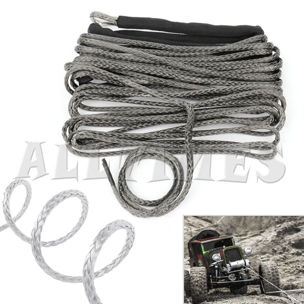 1/4″ 10000lbs Synthetic Winch Rope Recovery Cable 50ft Winch Line ATV UTV CT